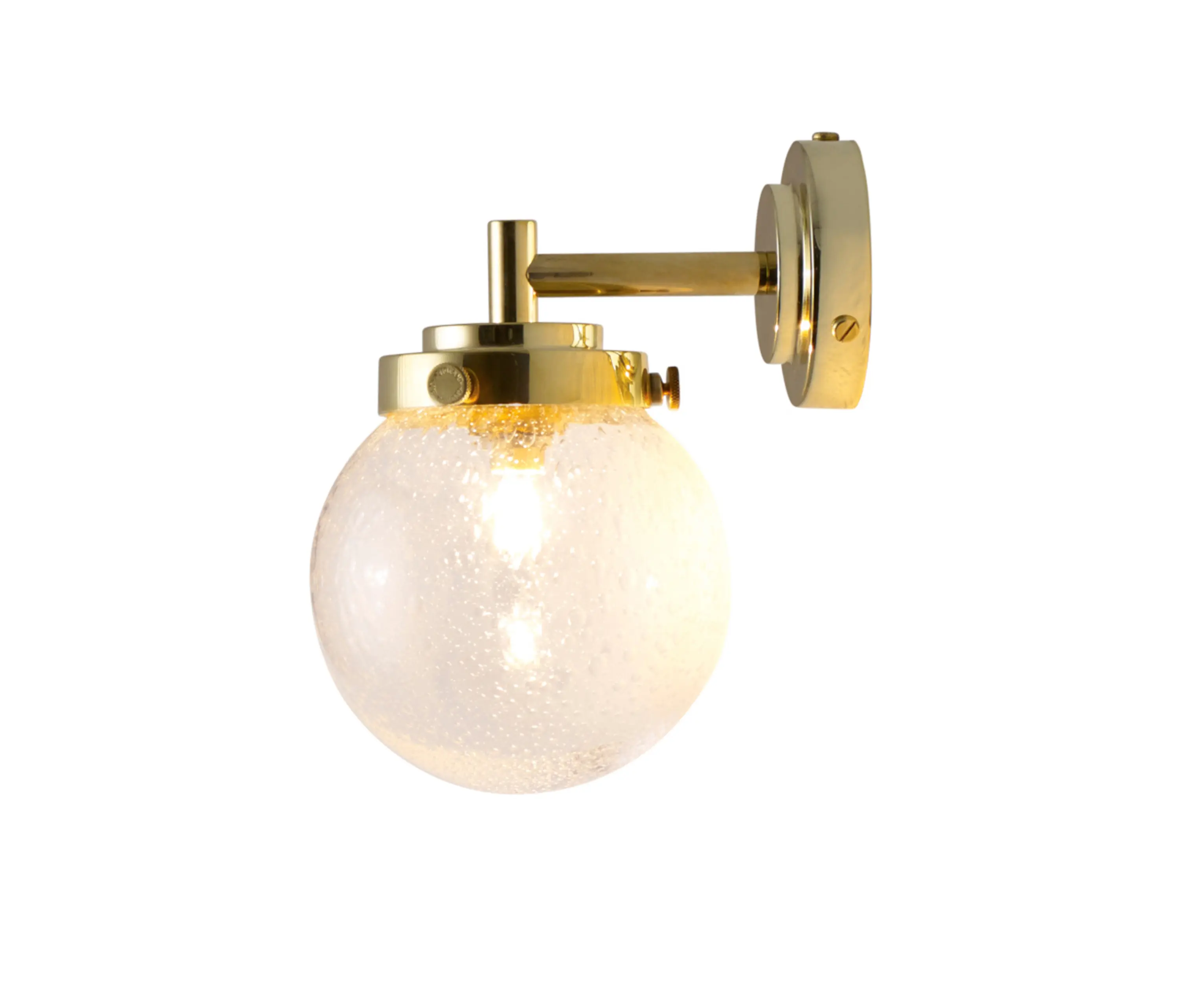 Original BTC - Mini Globe Wall Light, Seedy with Brass