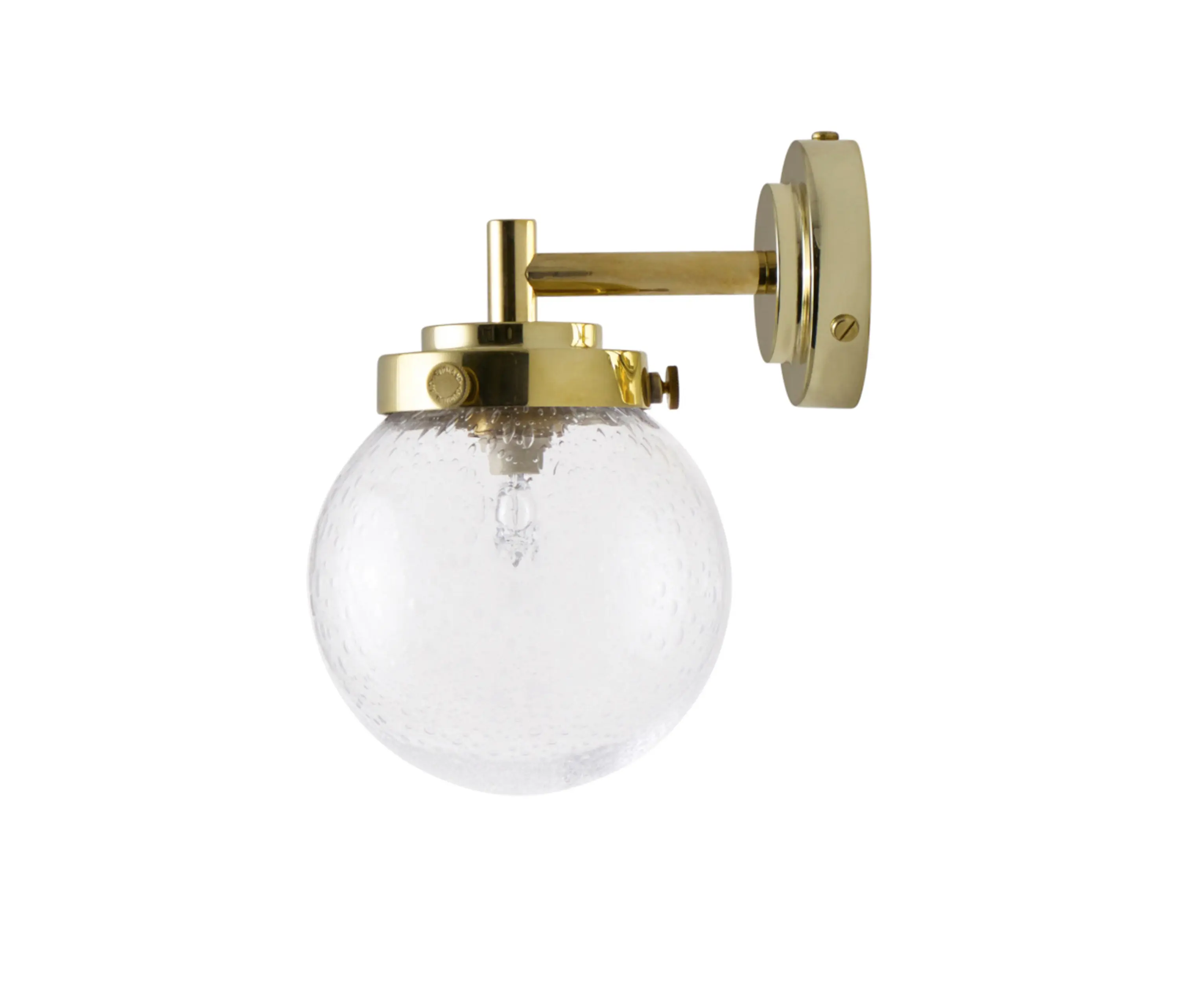 Original BTC - Mini Globe Wall Light, Seedy with Brass