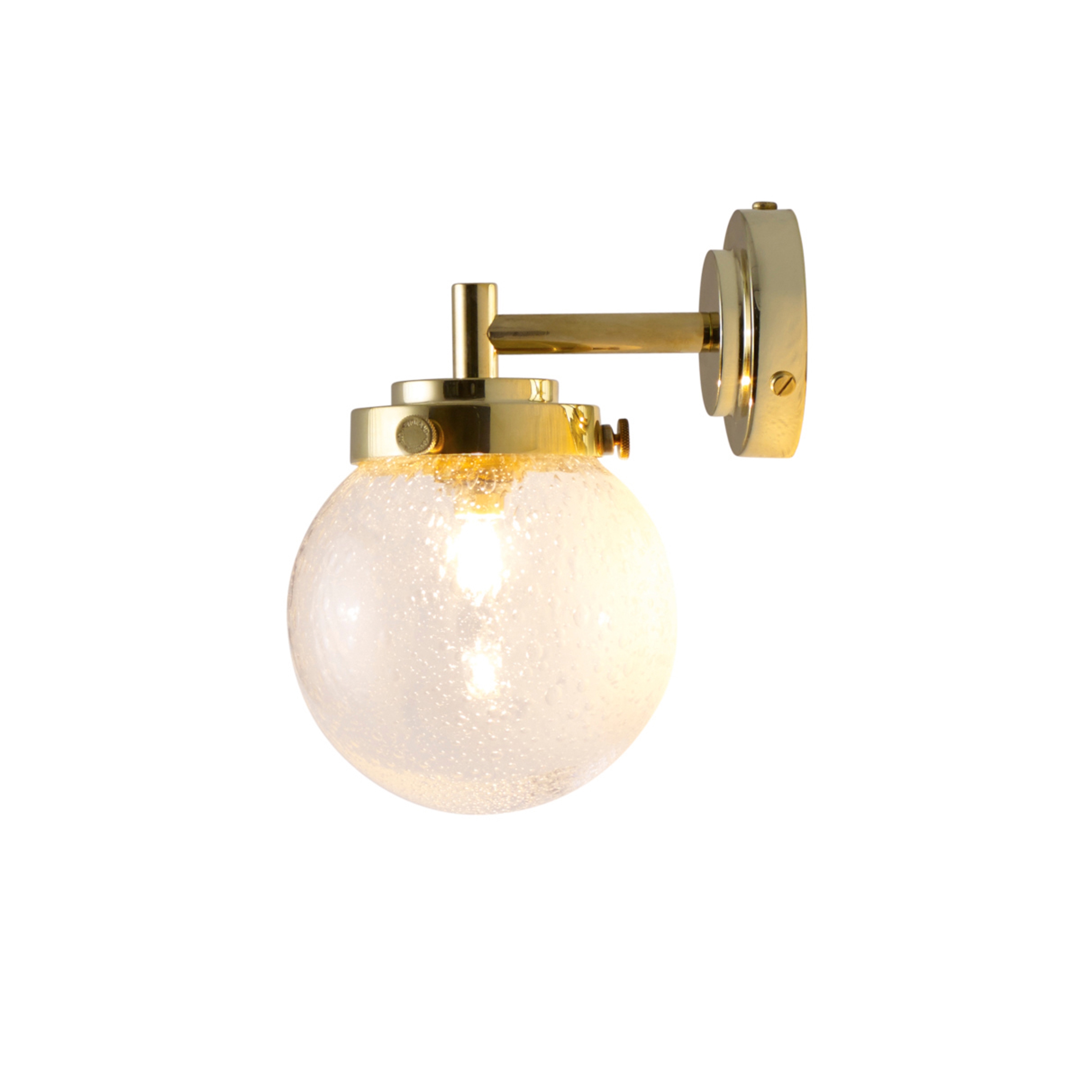 Vertoon produk Mini Globe Wall Light, Seedy with Brass van vervaardiger Original BTC
