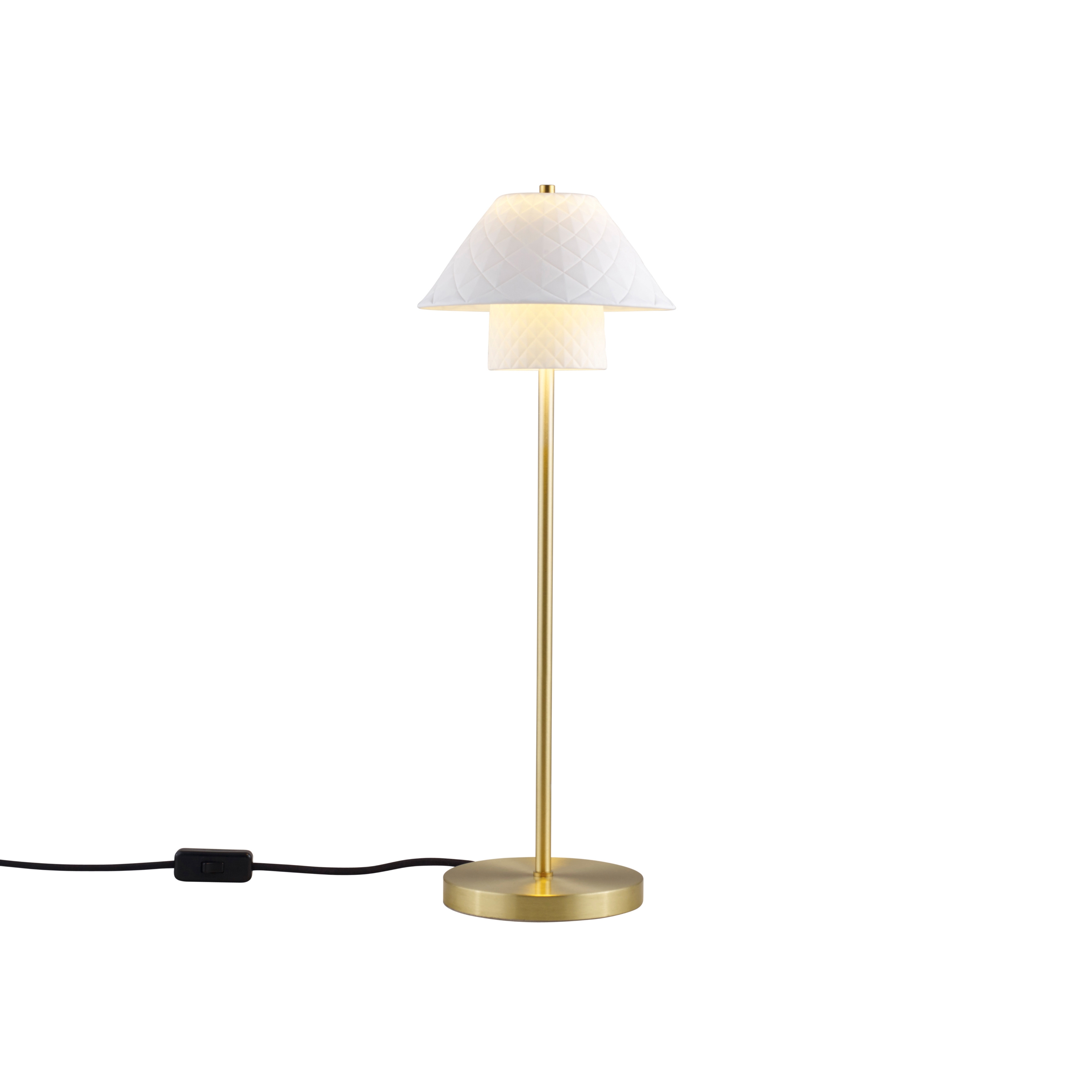 Display product Oxford Double Table Light, Satin Brass from manufacturer Original BTC