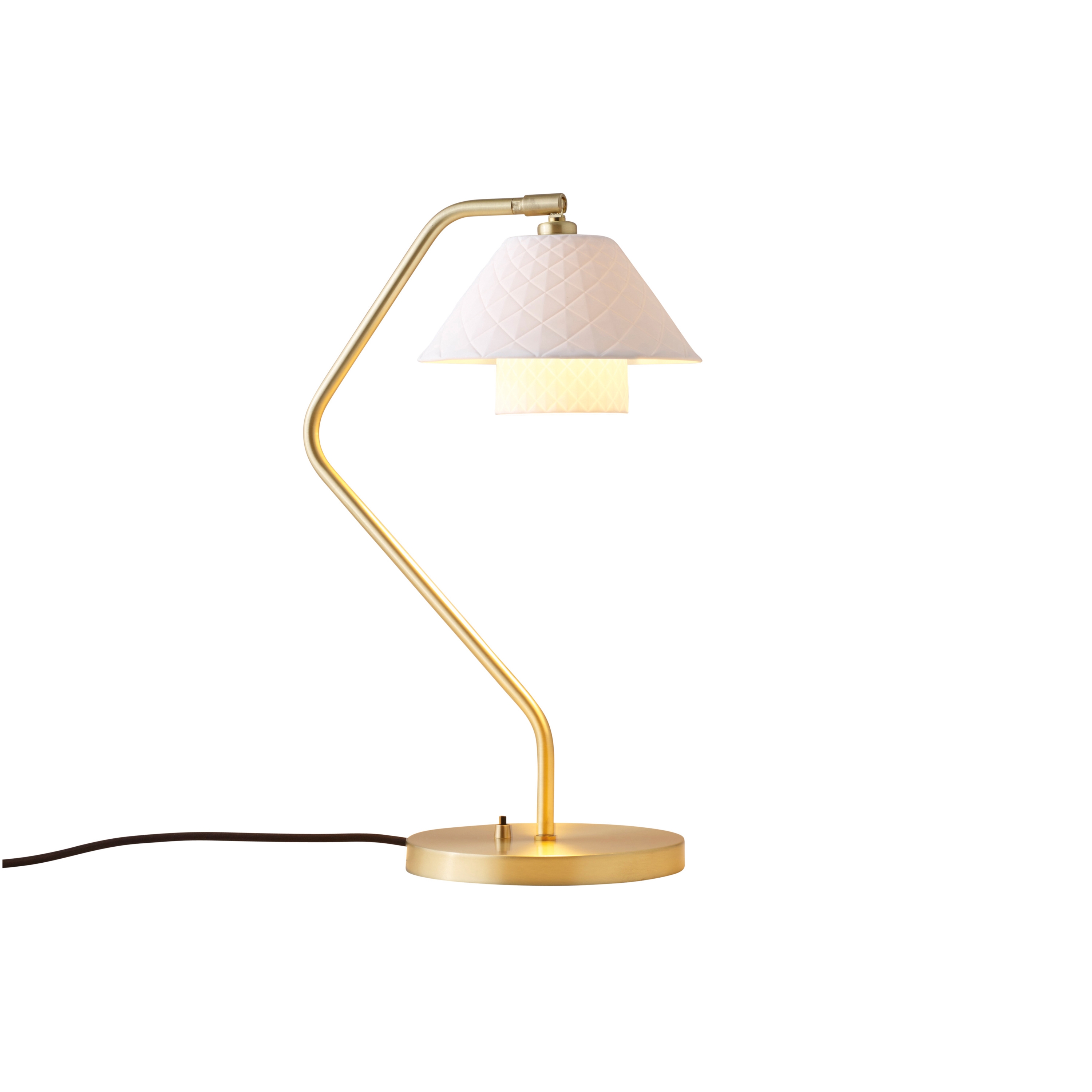 Display product Oxford Double Desk Light, Satin Brass from manufacturer Original BTC
