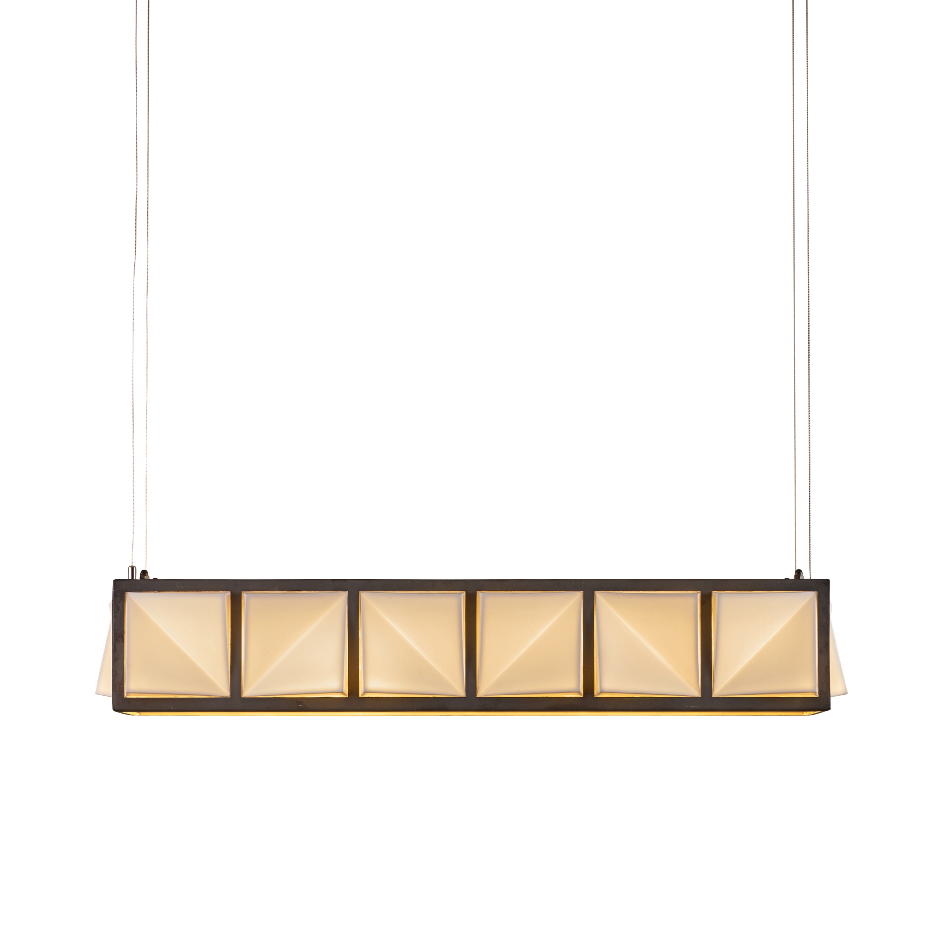 Produkt Tiled Diner Pendant 6 Light, Weathered Brass, Matt des Herstellers Original BTC anzeigen