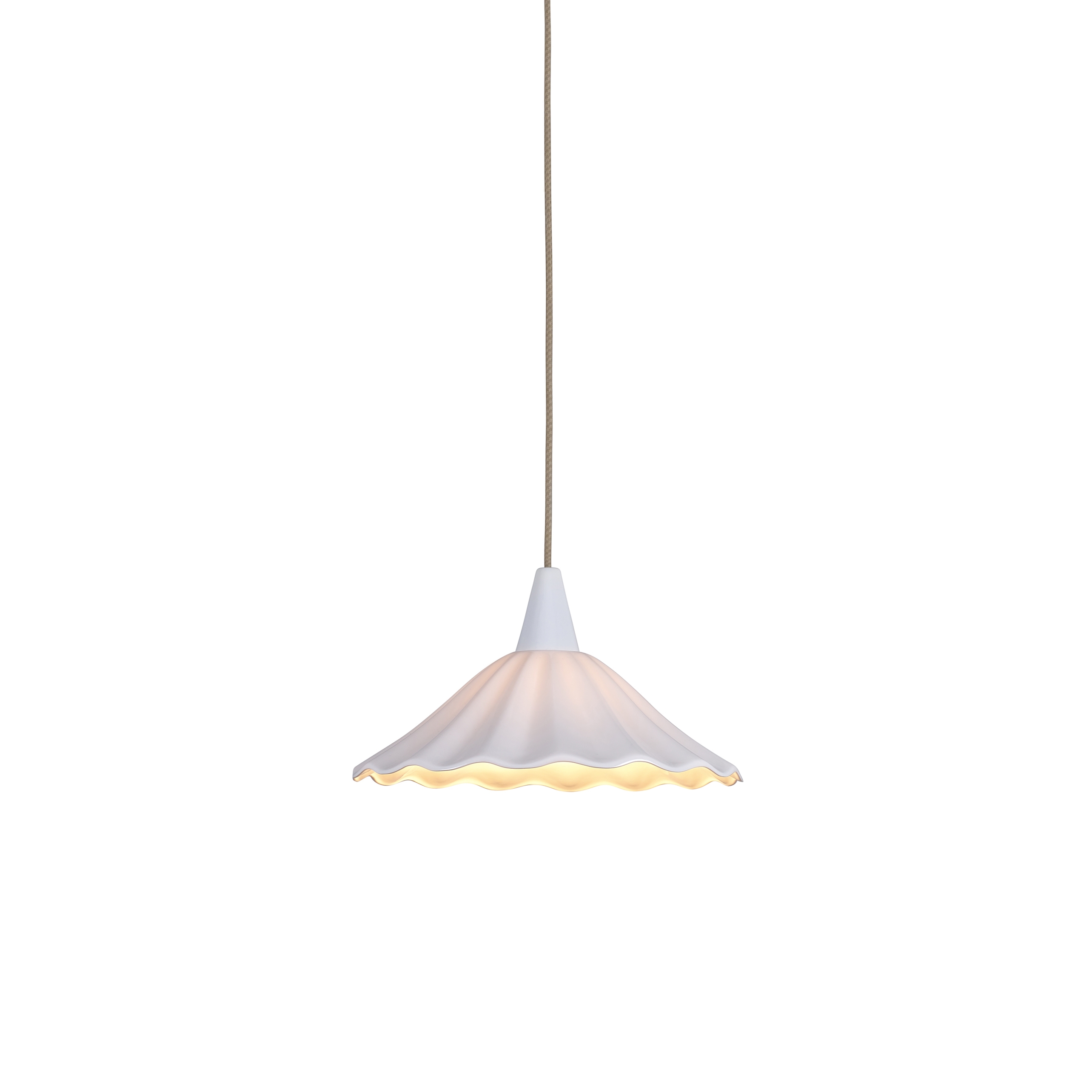 Vertoon produk Christie 36 Pendant, Sand & Taupe Braided Cable van vervaardiger Original BTC