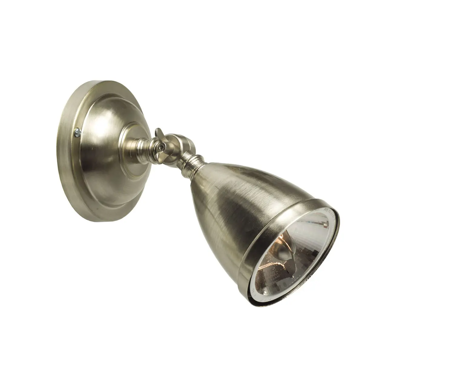 Original BTC - Spotlight, Shade + Integral Trans. inc. lamp, Nickel Plated