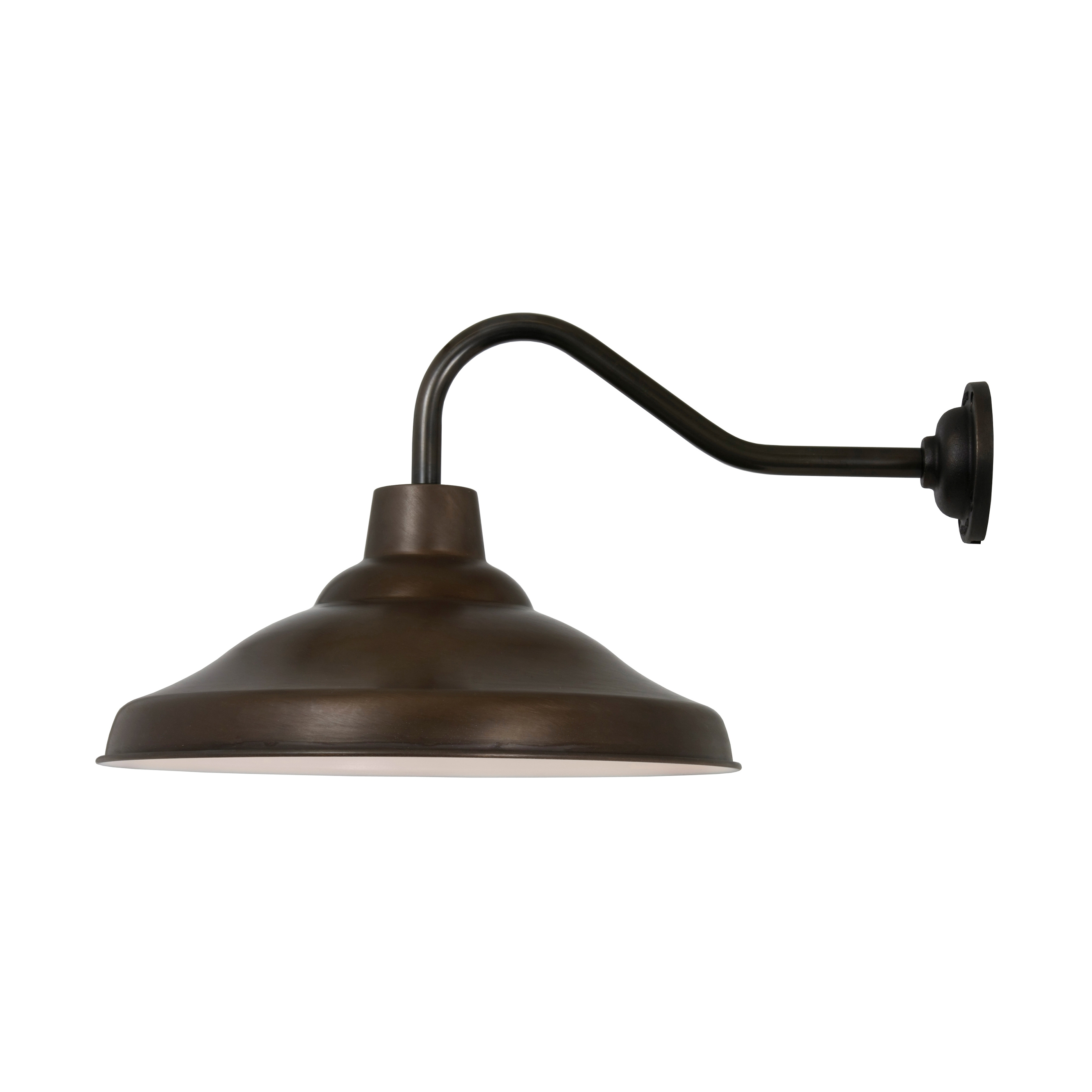 Display product School Wall Light Weathered Copper, White Interior from manufacturer Original BTC