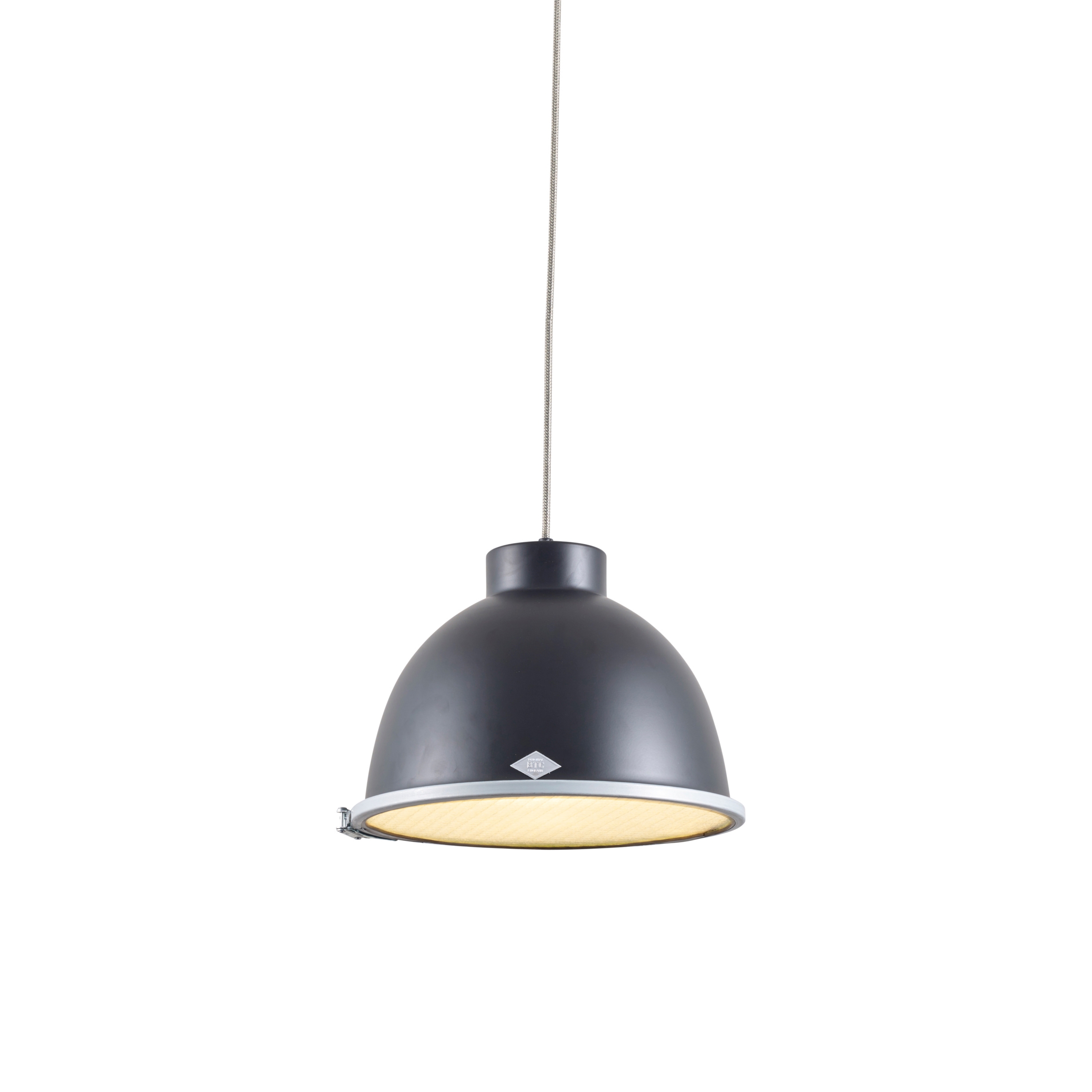Mostrar el producto Giant 0 Pendant Light, Black with Wired Glass del fabricante Original BTC