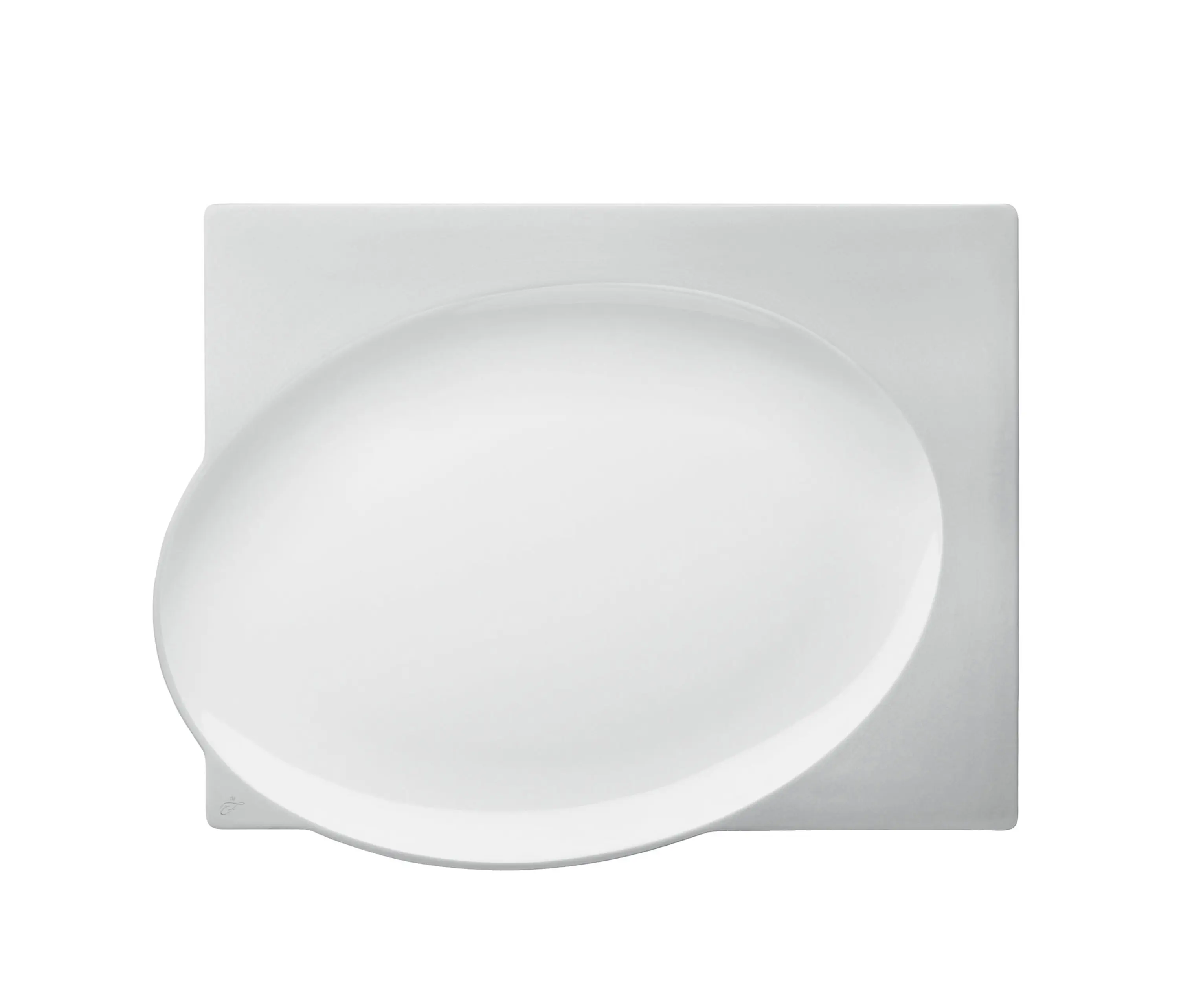 FÜRSTENBERG - BLANC Plate rectangular