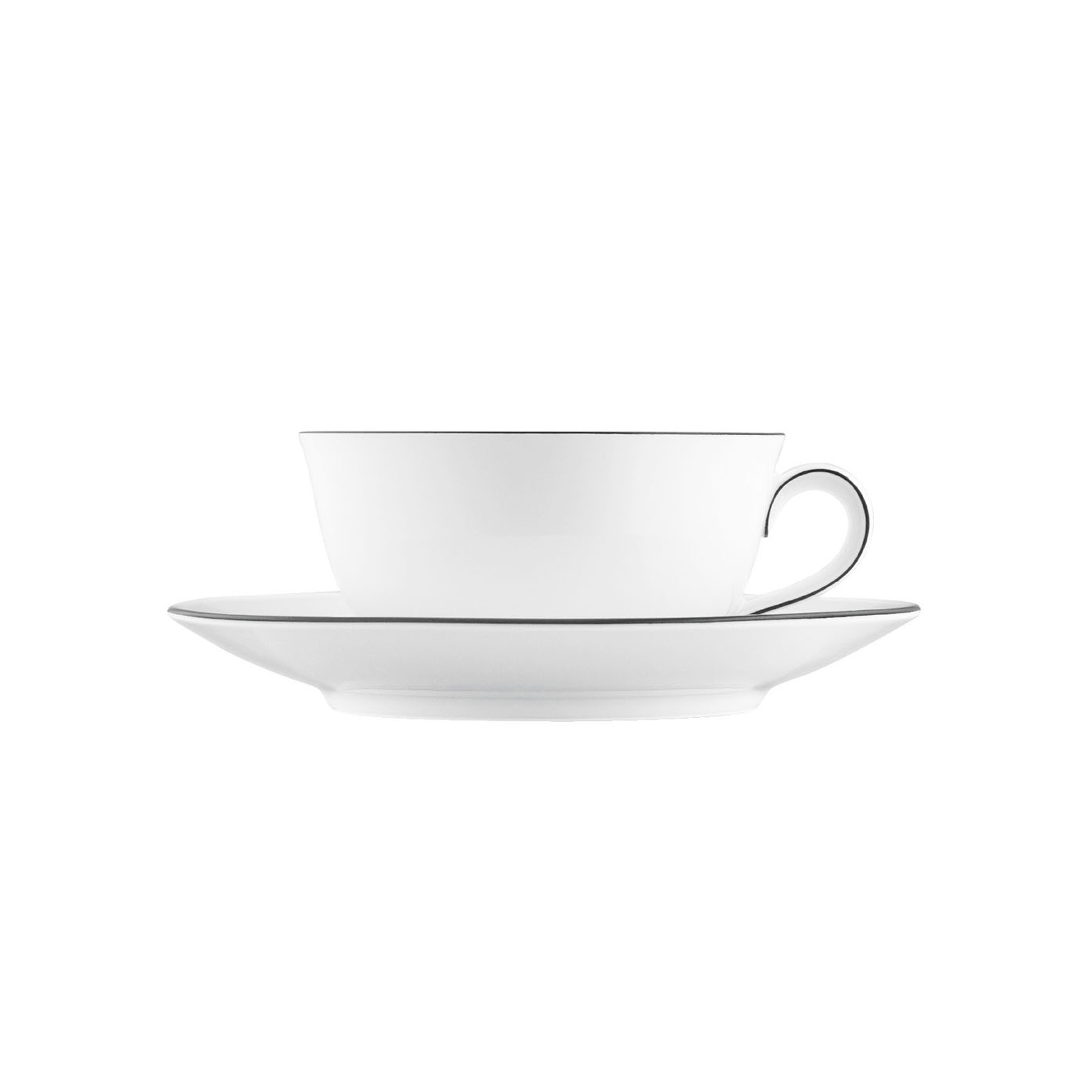 Vertoon produk WAGENFELD SCHWARZE LINIE Tea cup, Saucer van vervaardiger FÜRSTENBERG