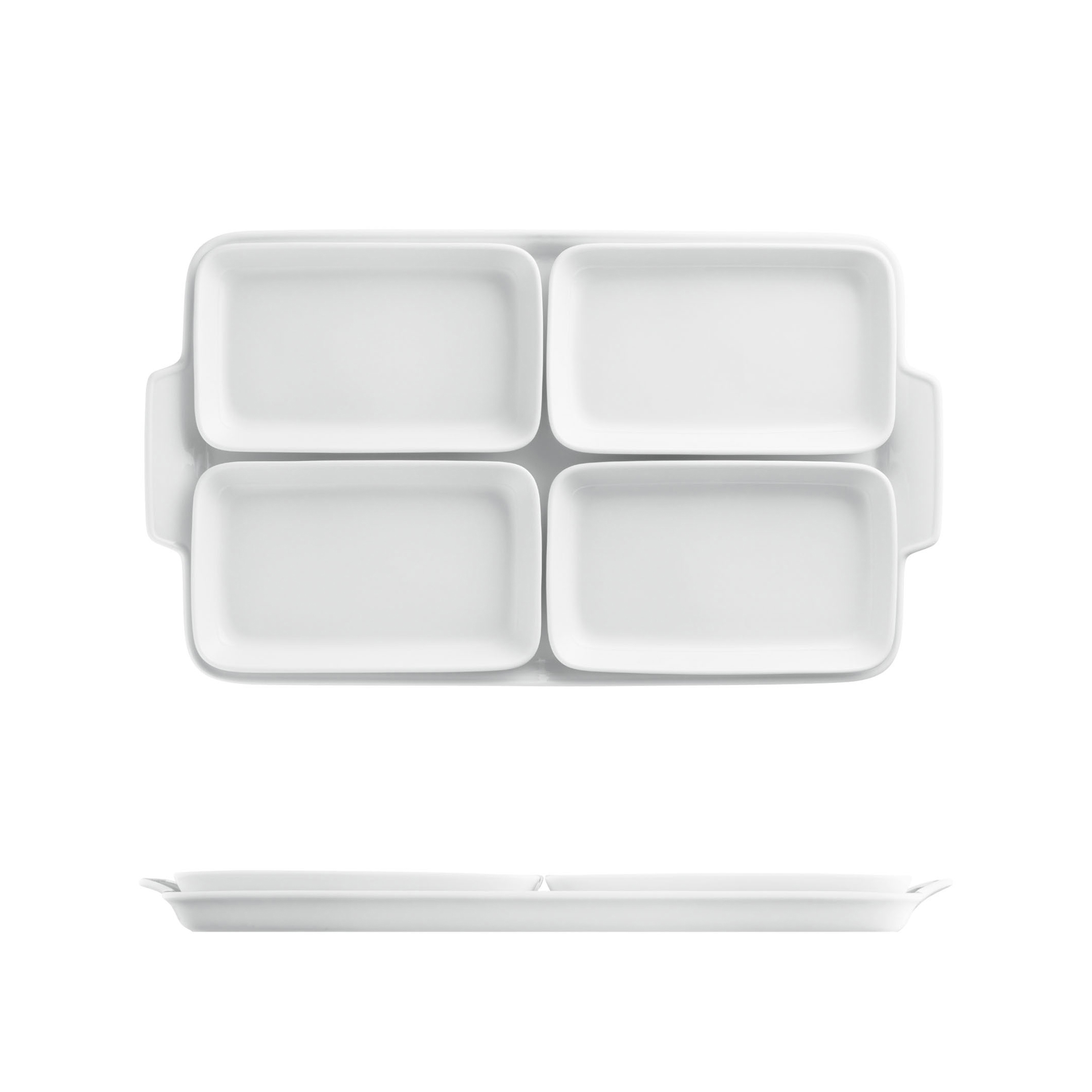 Vertoon produk WAGENFELD WEISS Partitioned dish van vervaardiger FÜRSTENBERG