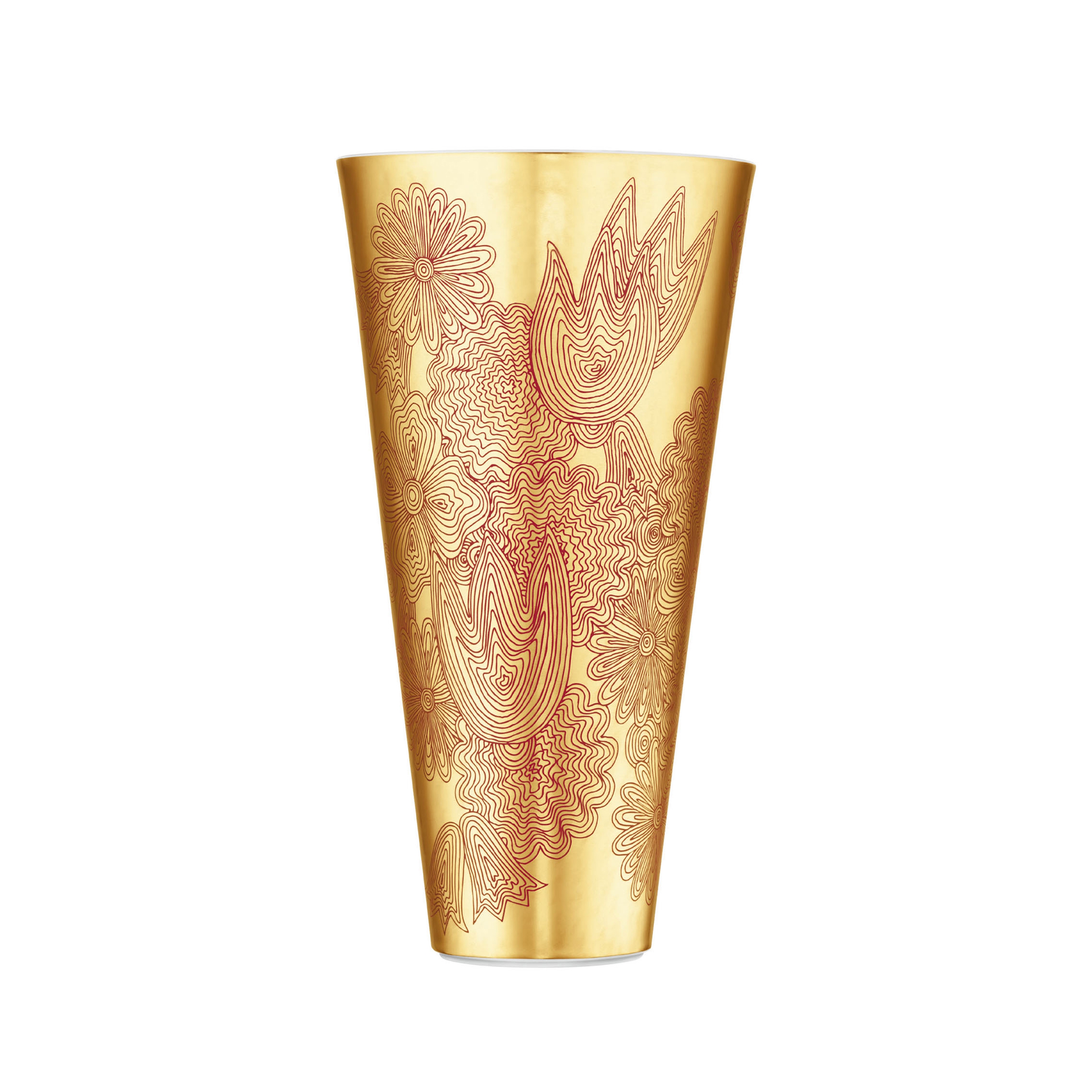 Vertoon produk LES FLEURS SUR OR Vase van vervaardiger FÜRSTENBERG