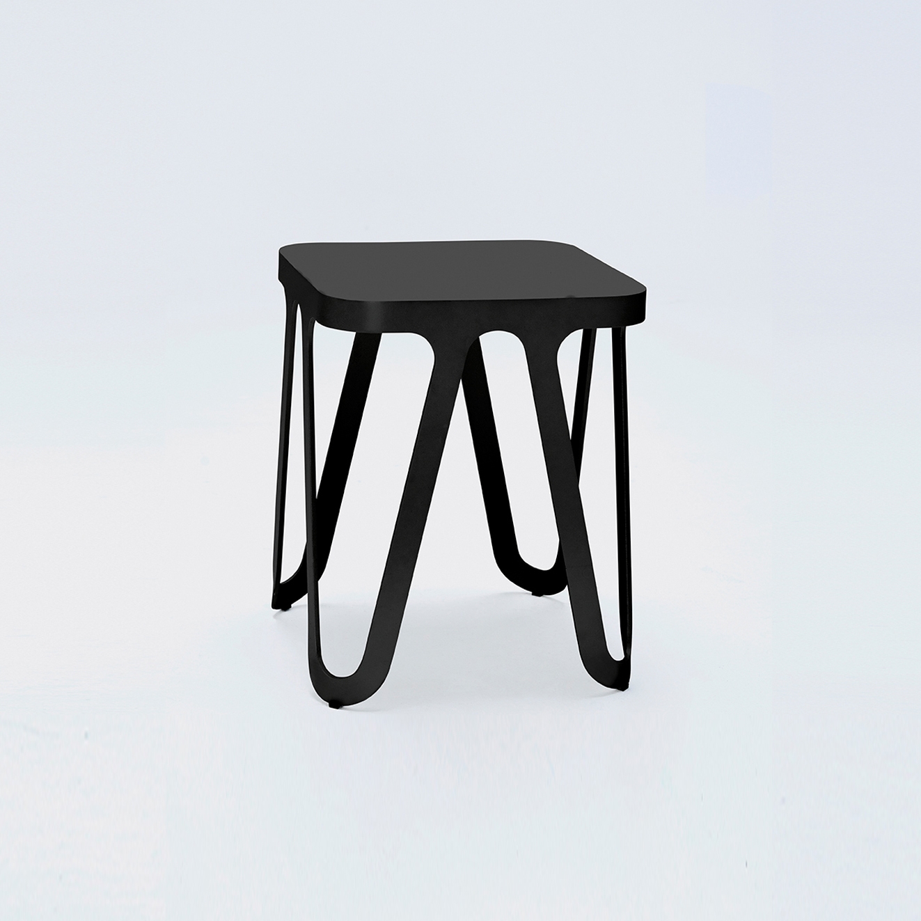 Loop Stool - Tiefschwarz