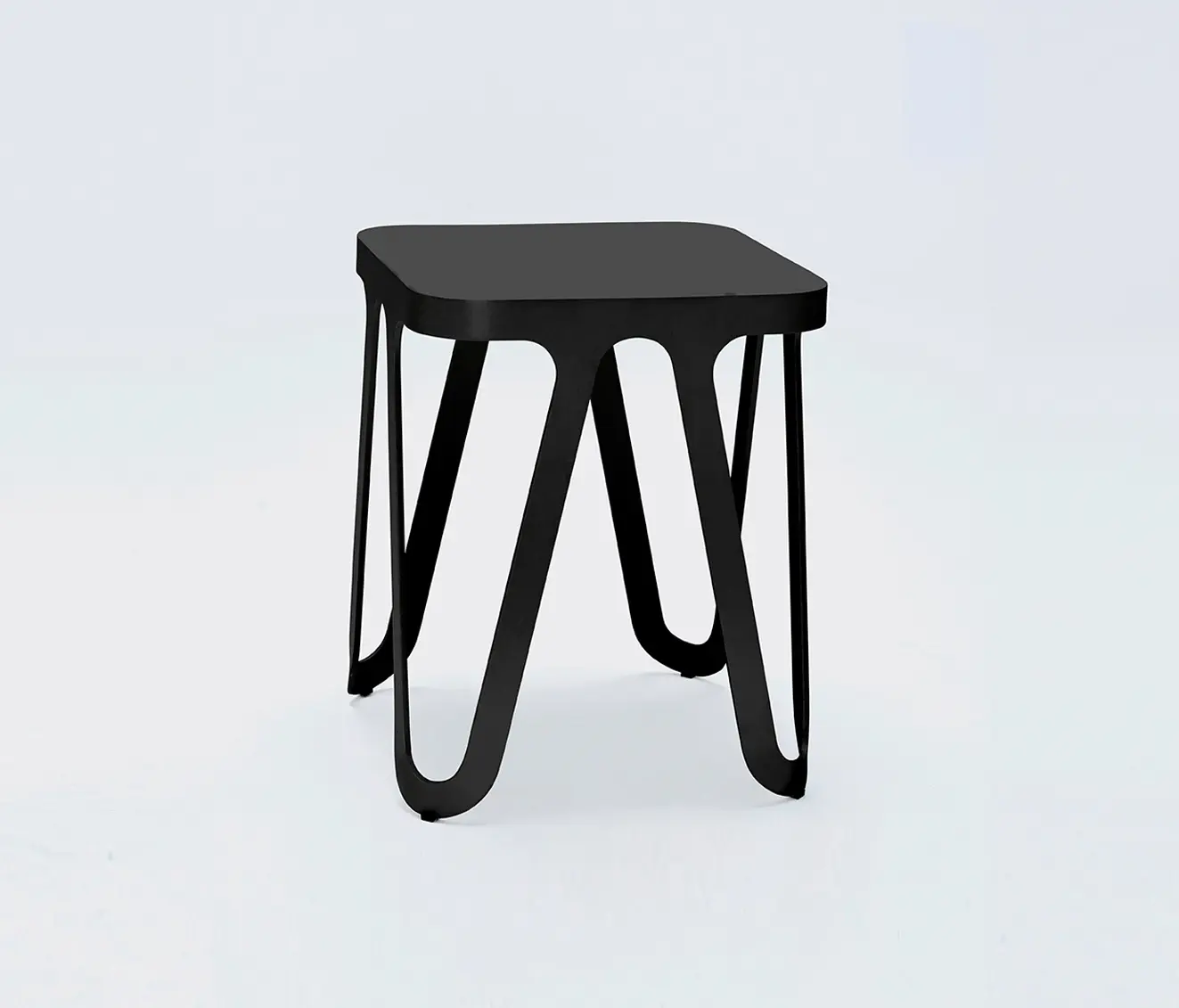NEO/CRAFT - Loop Stool - jet black