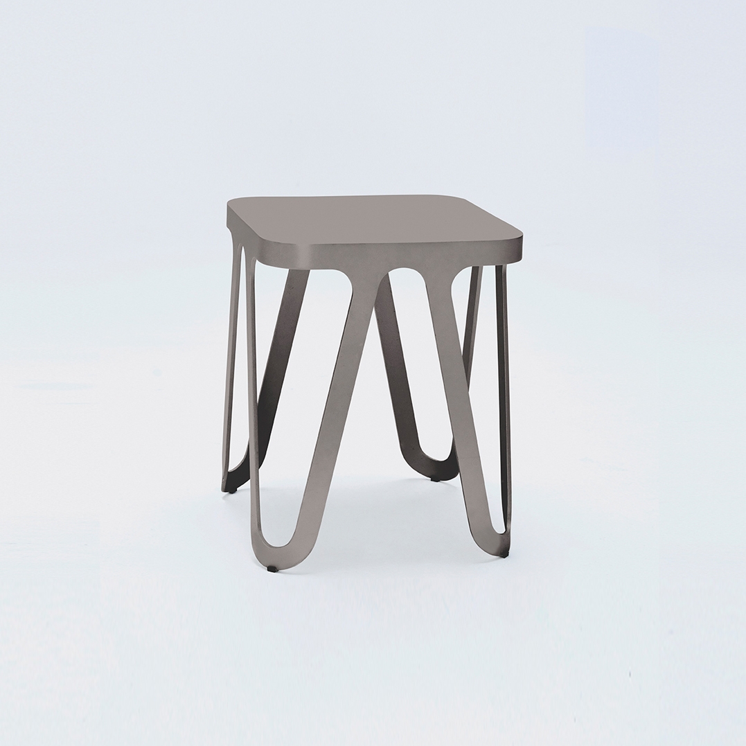 Loop Stool - Quarzgrau