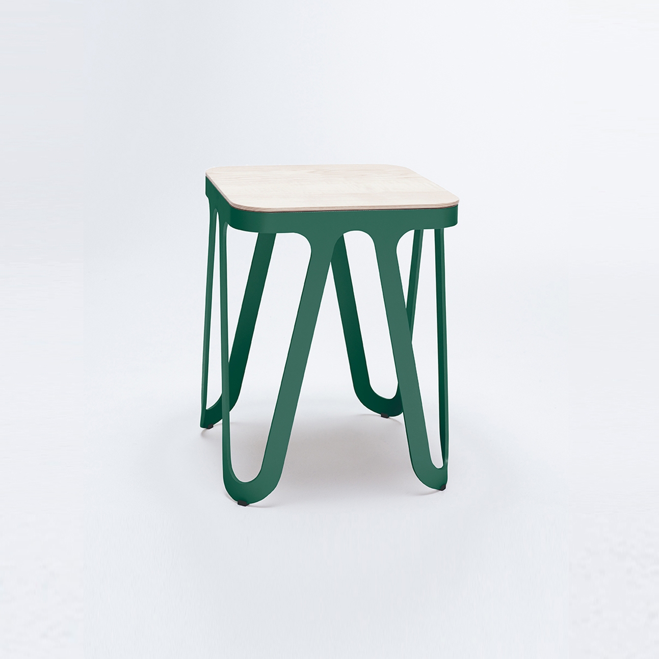 Produkt Loop Stool Wood - moosgrün/ esche weiß des Herstellers NEO/CRAFT anzeigen