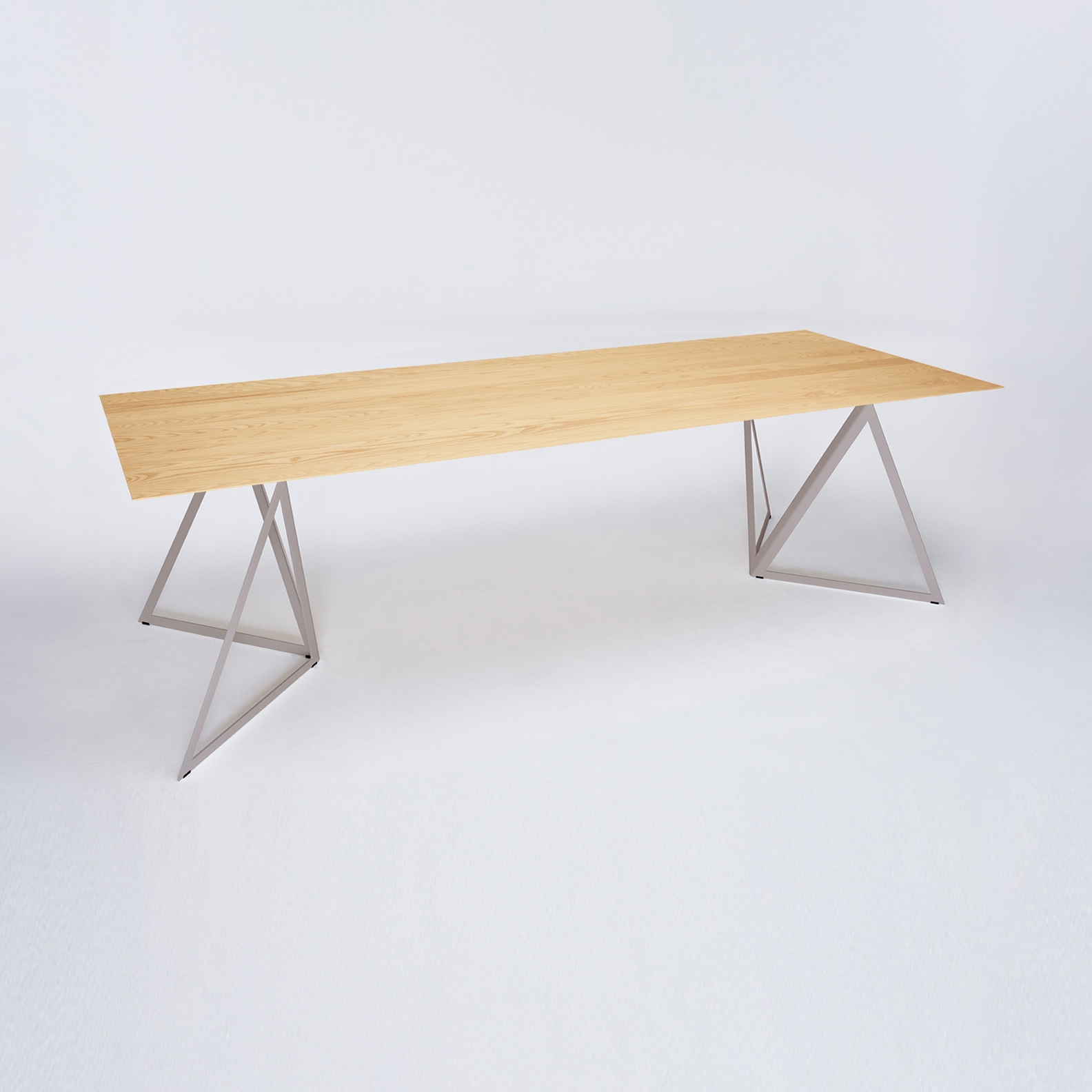 Steel Stand Table - quarzgrau/ esche natur