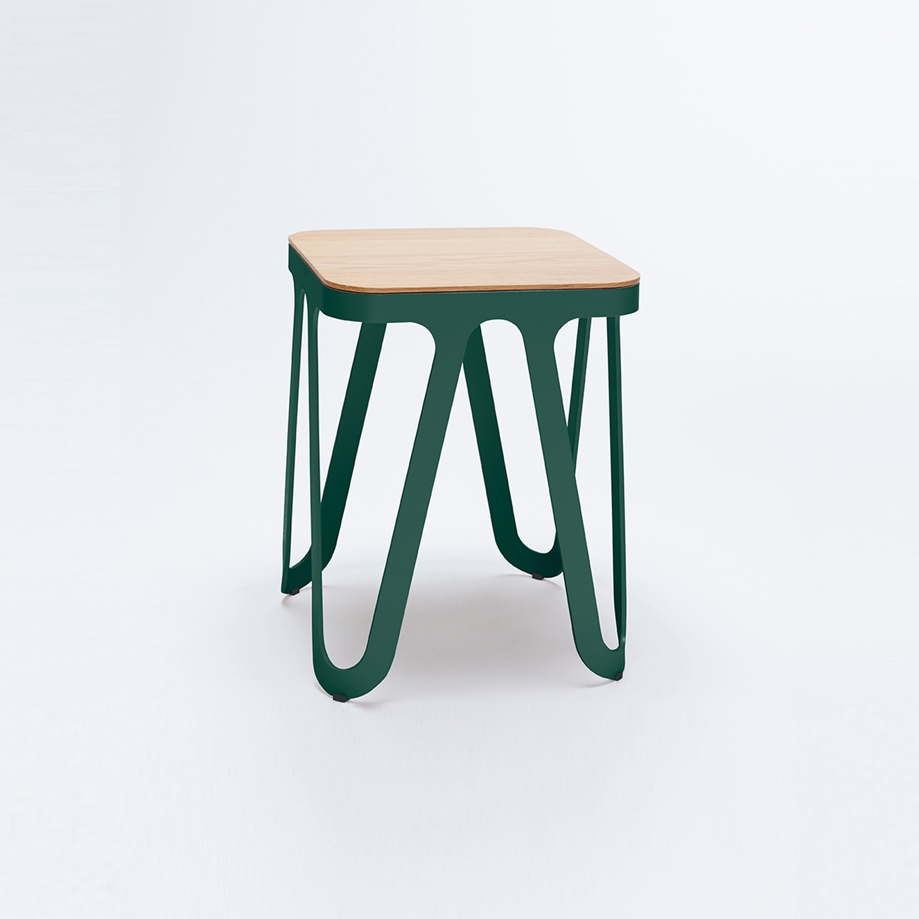 Produkt Loop Stool Wood - moosgrün/ esche natur des Herstellers NEO/CRAFT anzeigen