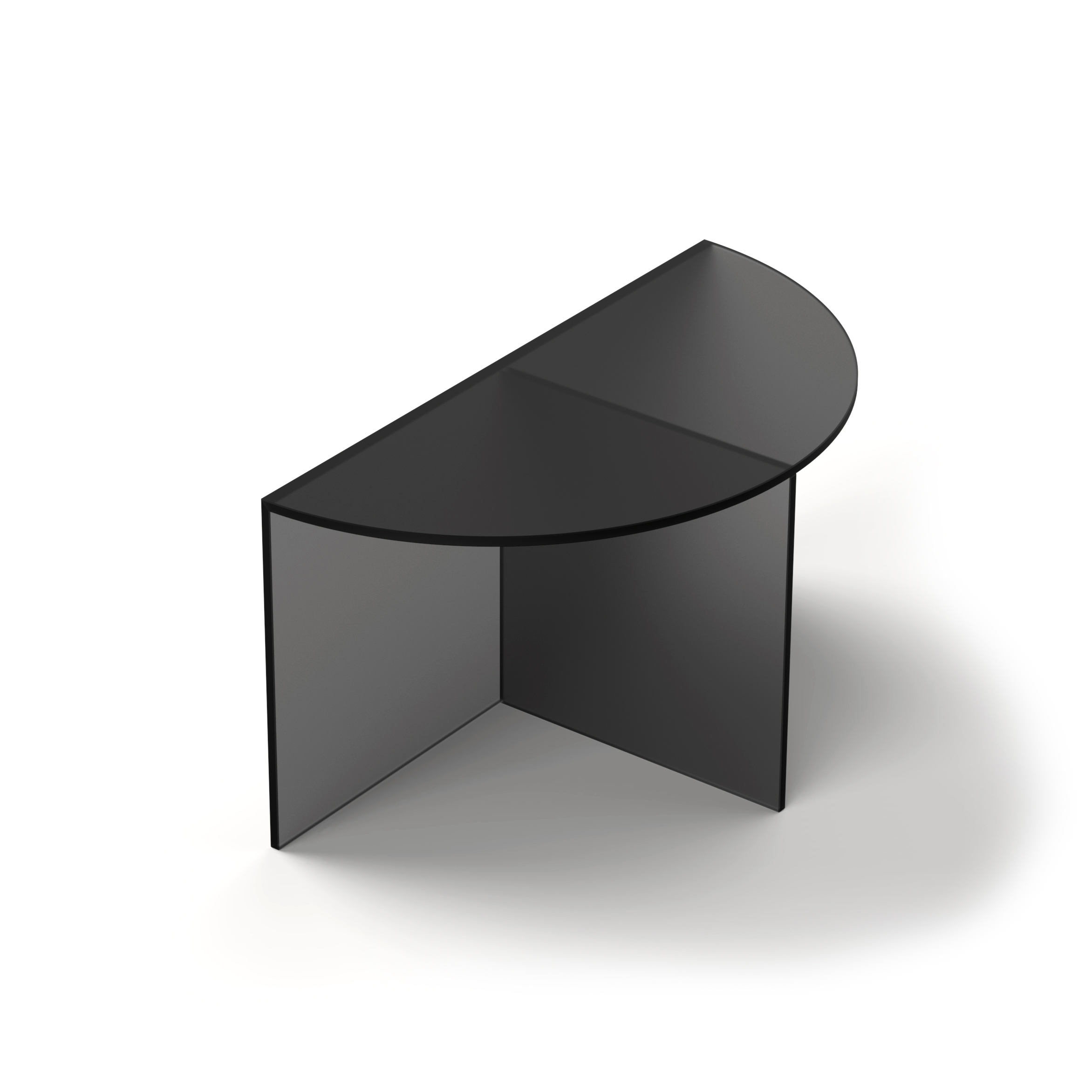 Fifty Circle - glass - black frosted