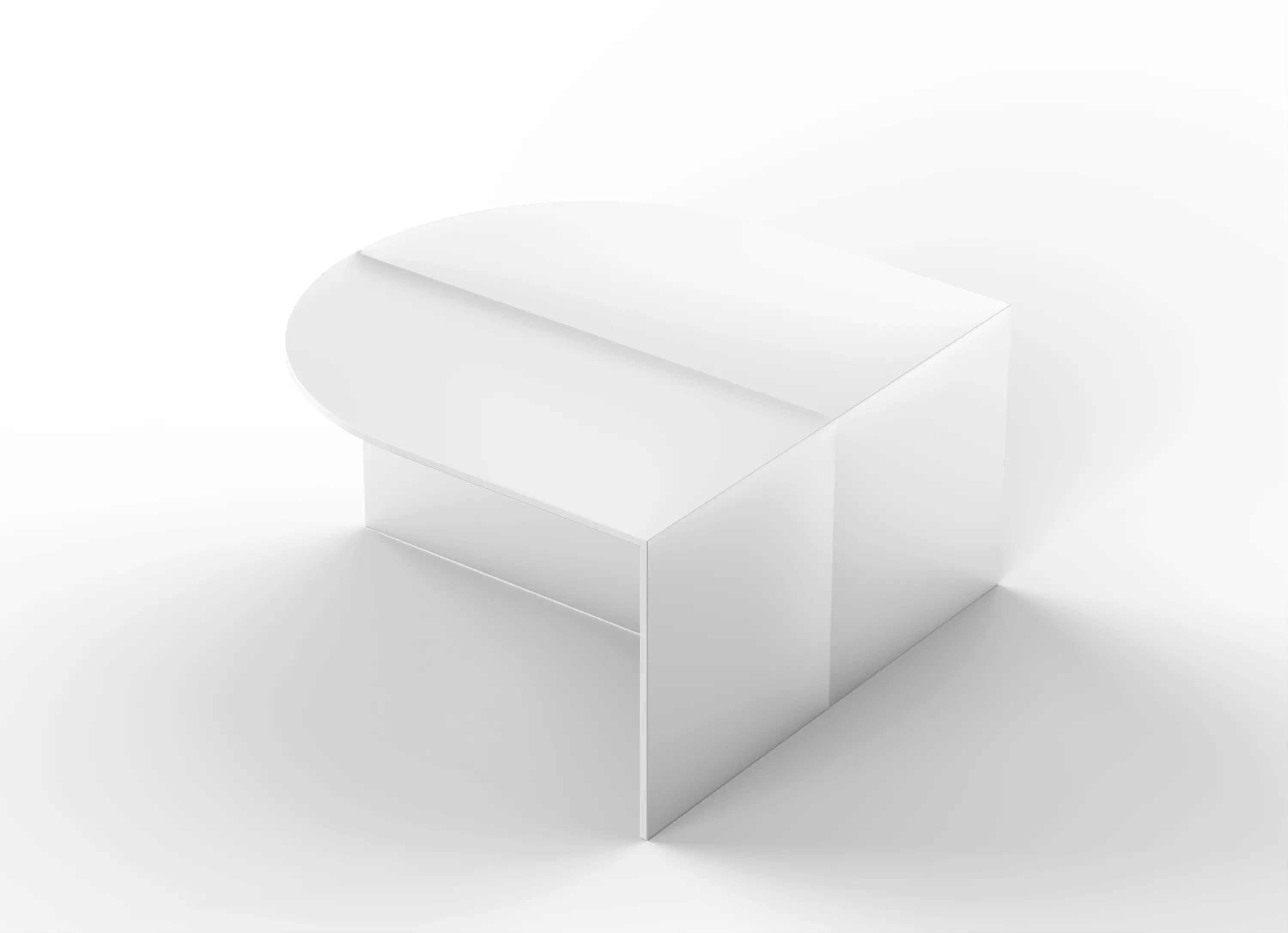 NEO/CRAFT - Fifty Oval - glass - white frosted