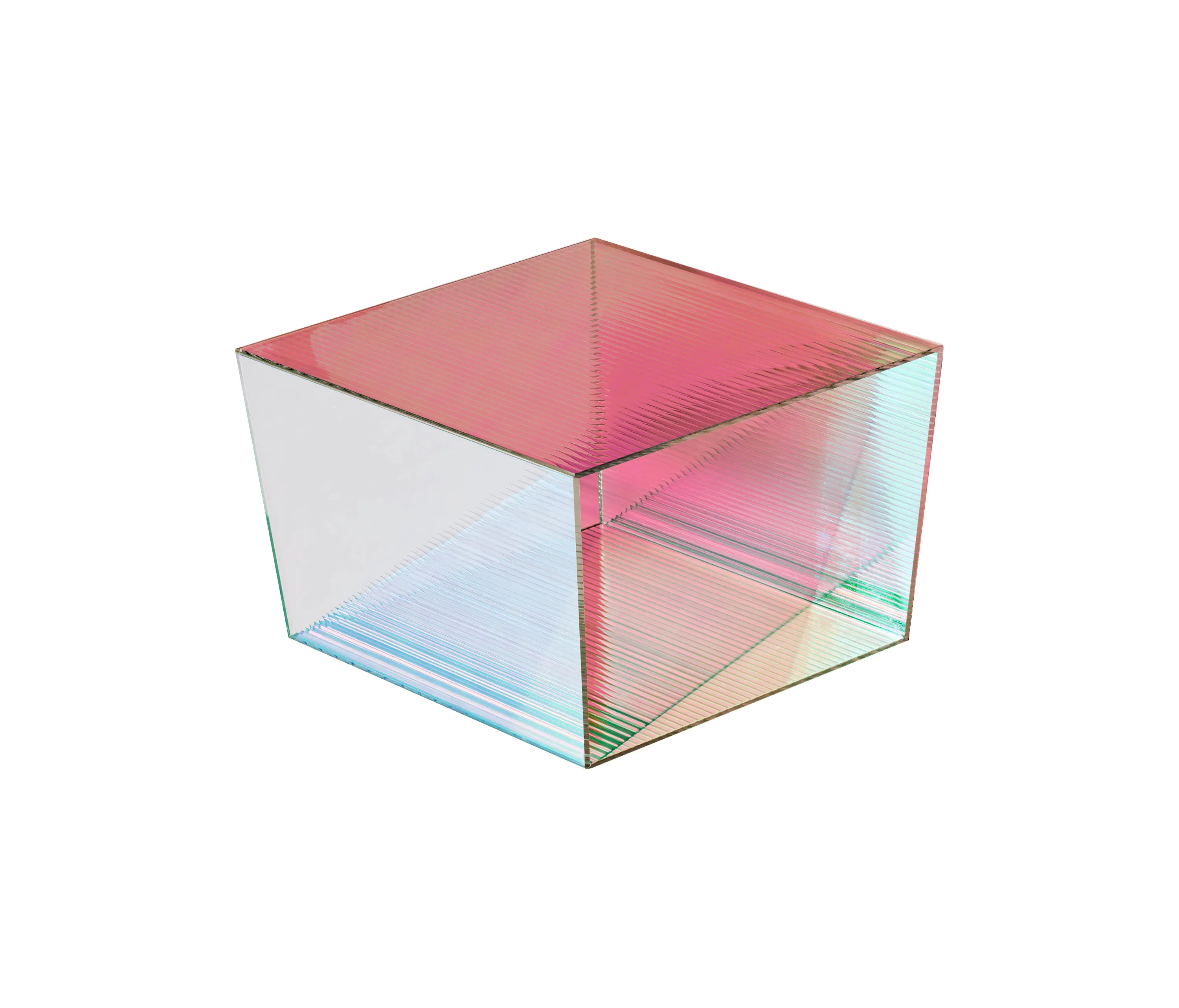 NEO/CRAFT - Rho Square H 35 - glass - cyan/magenta