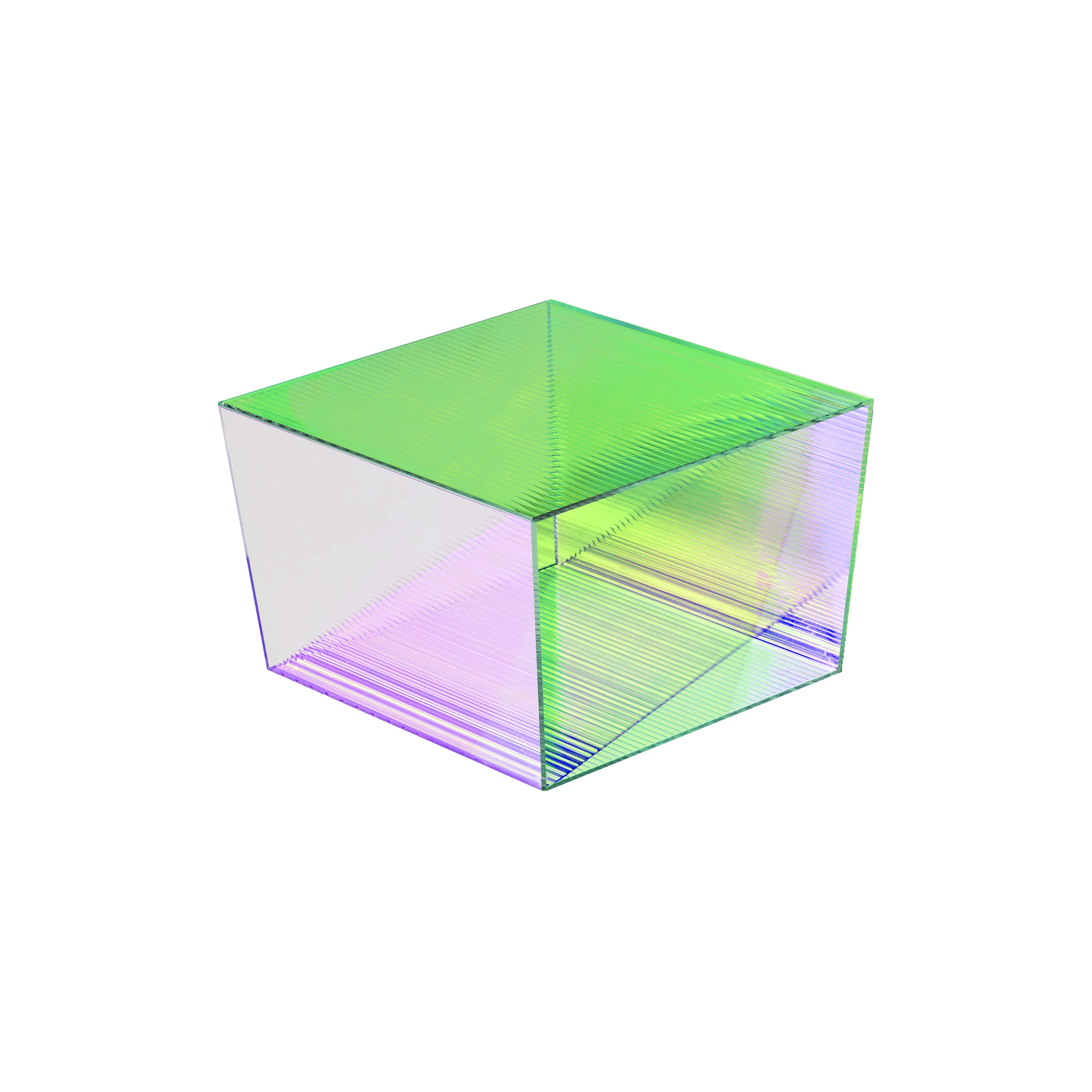 Display product Rho Square H 35 - glass - pink/green from manufacturer NEO/CRAFT