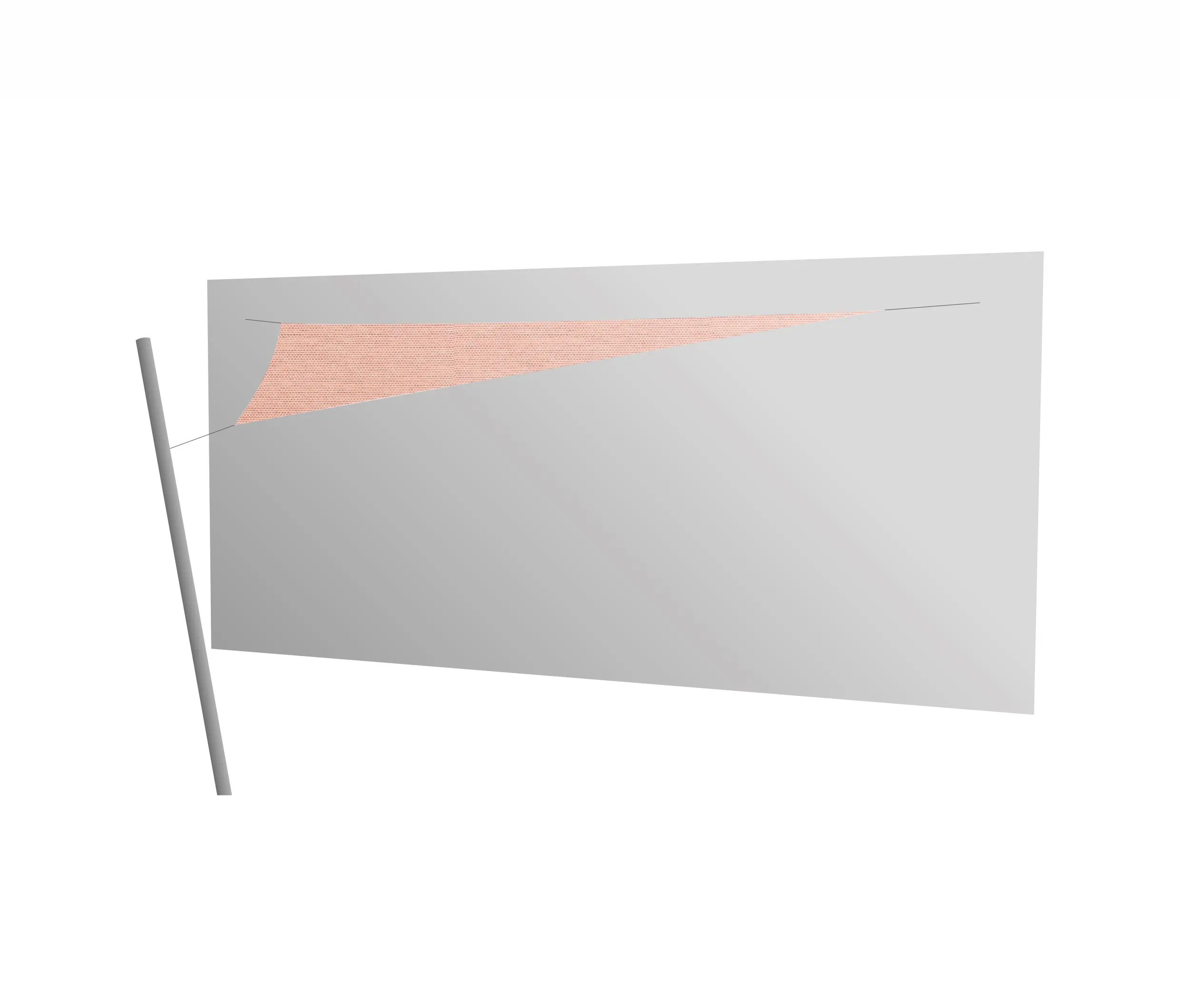 UMBROSA - Ingenua Dreieck Segel Blush