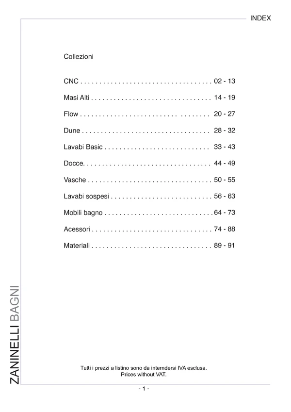 Preview image for the file Zaninelli Bagni Catalogo