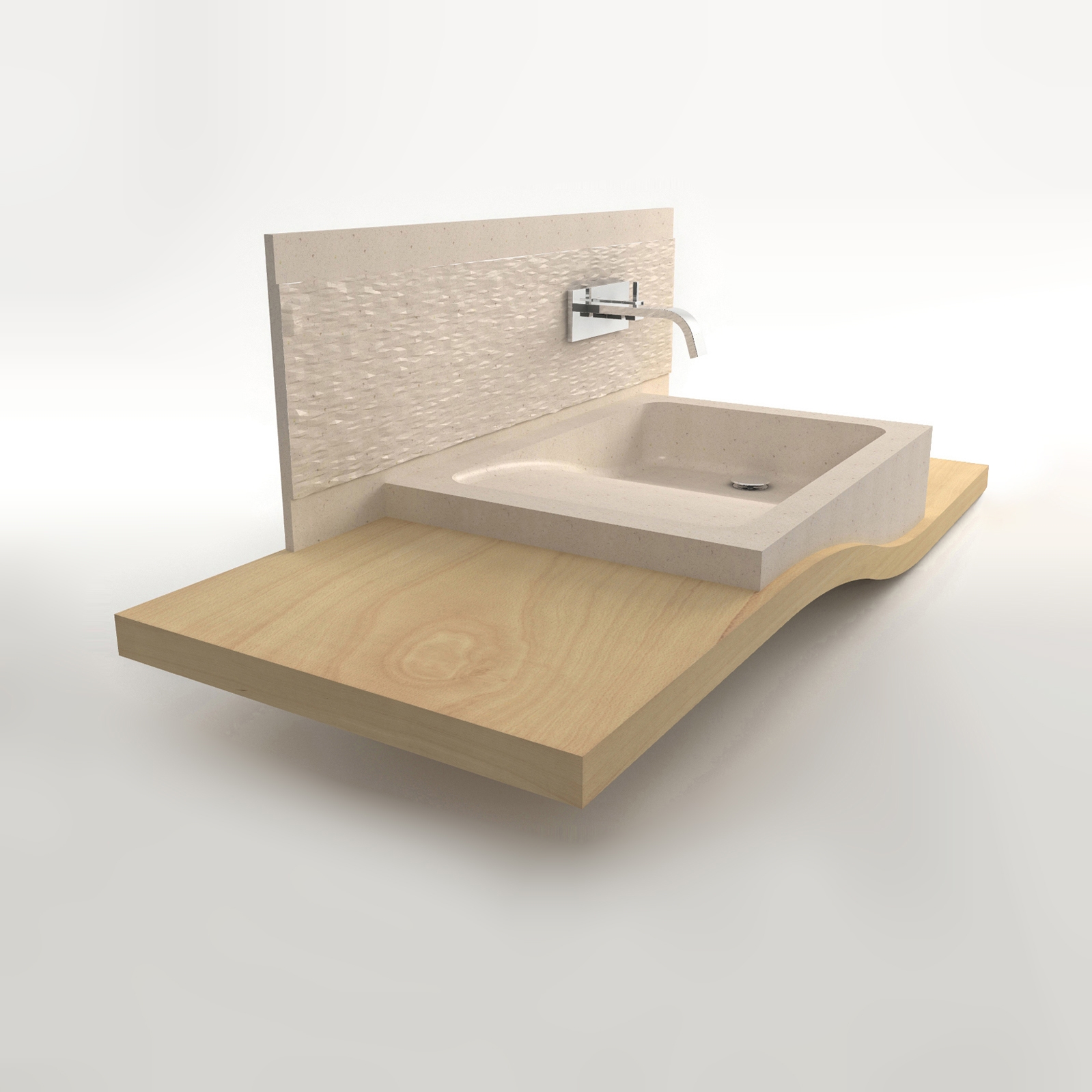 Vertoon produk Dune sink van vervaardiger Zaninelli