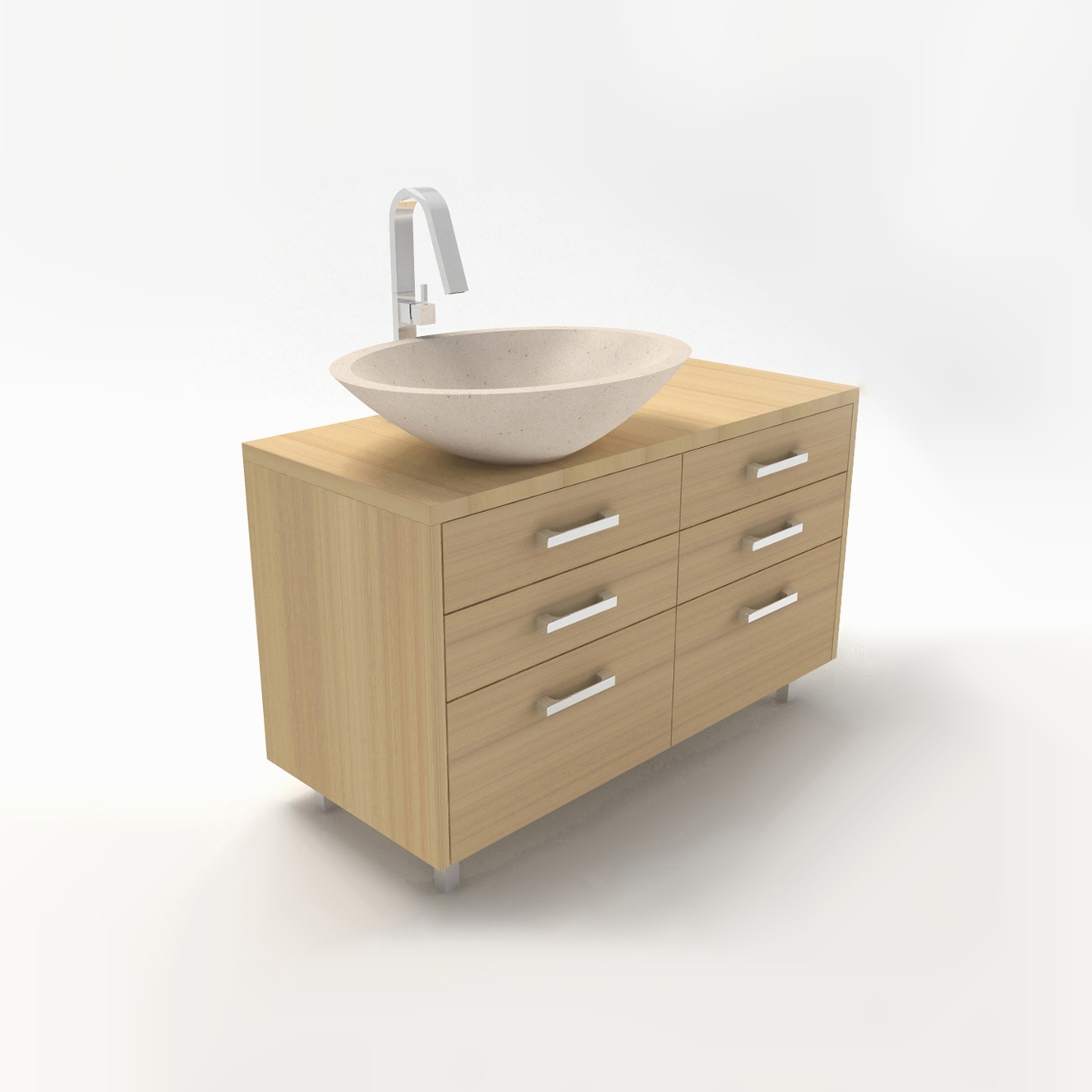 Vertoon produk Linear vanity cabinet van vervaardiger Zaninelli