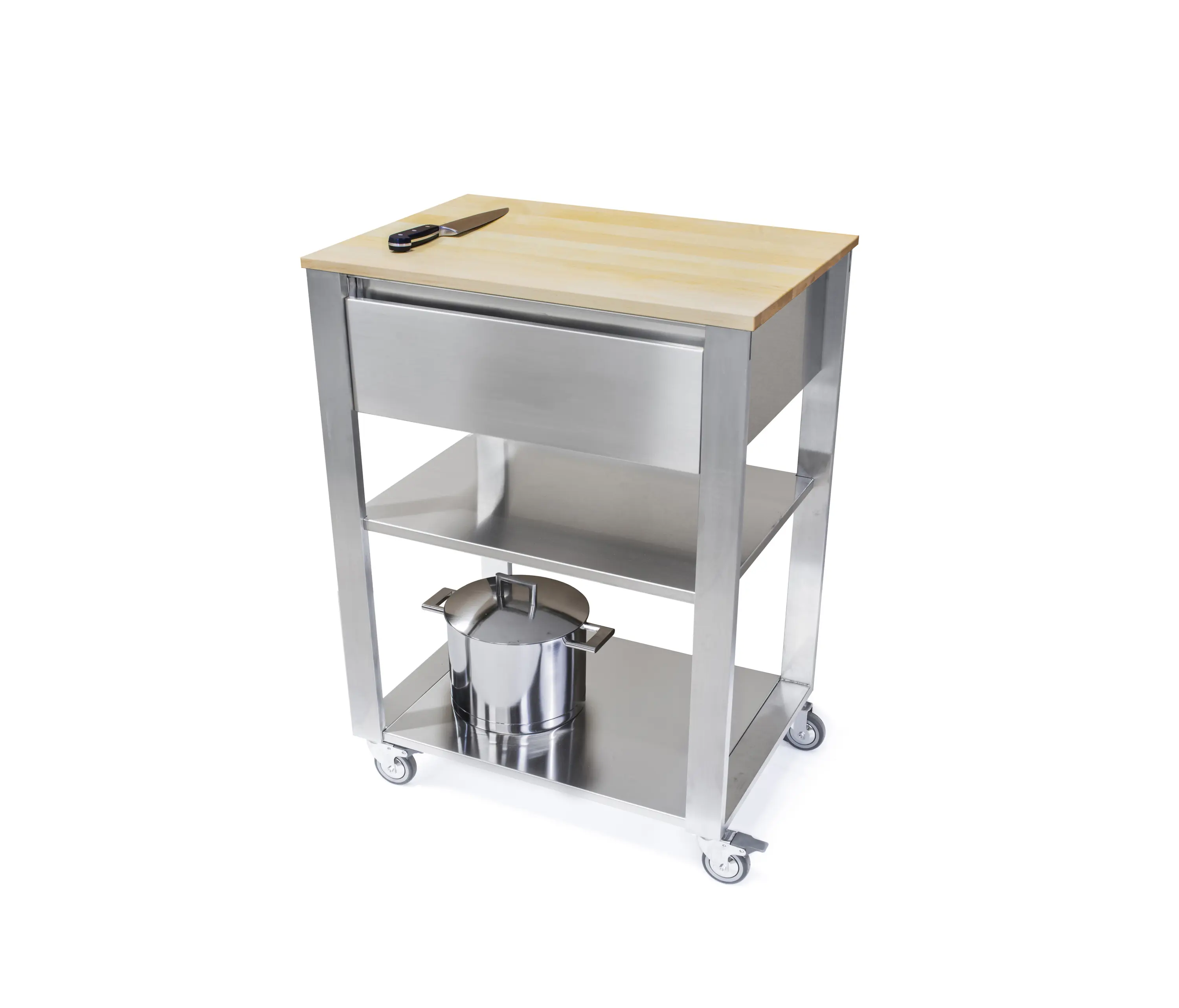 Jokodomus - Kada 662701 stainless steel kitchen trolley with casters