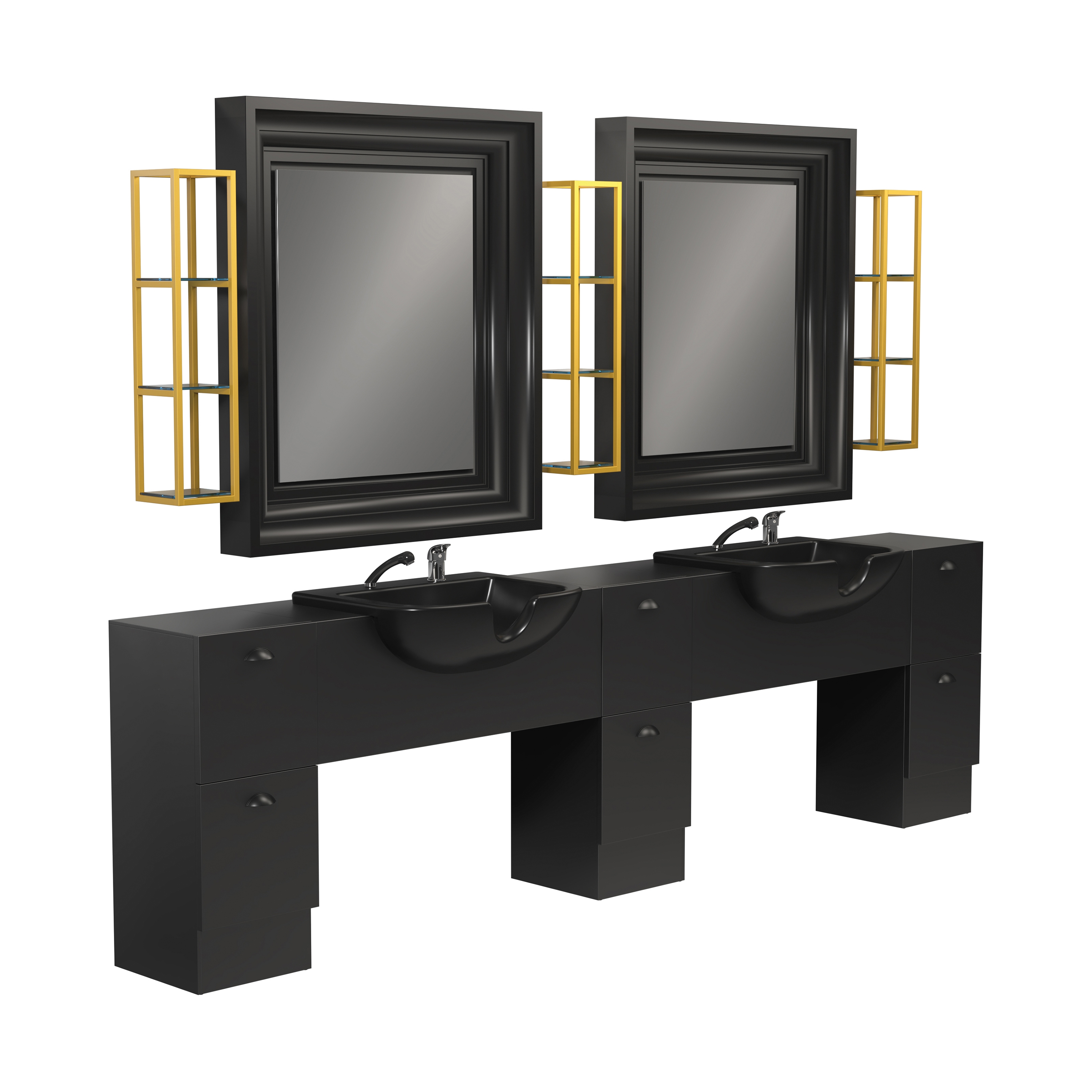 Display product Backinblack 2P I GAMMASTORE Styling station from manufacturer GAMMA & BROSS