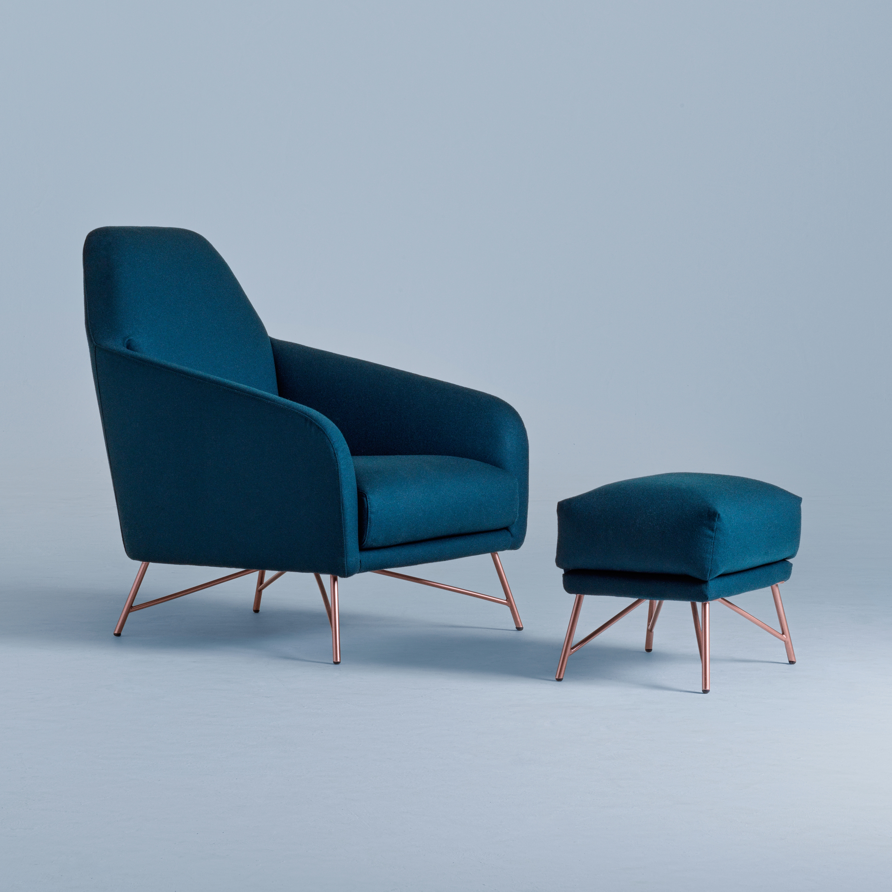 Mostra il prodotto Wilma | Poltrona e pouf del produttore My home collection