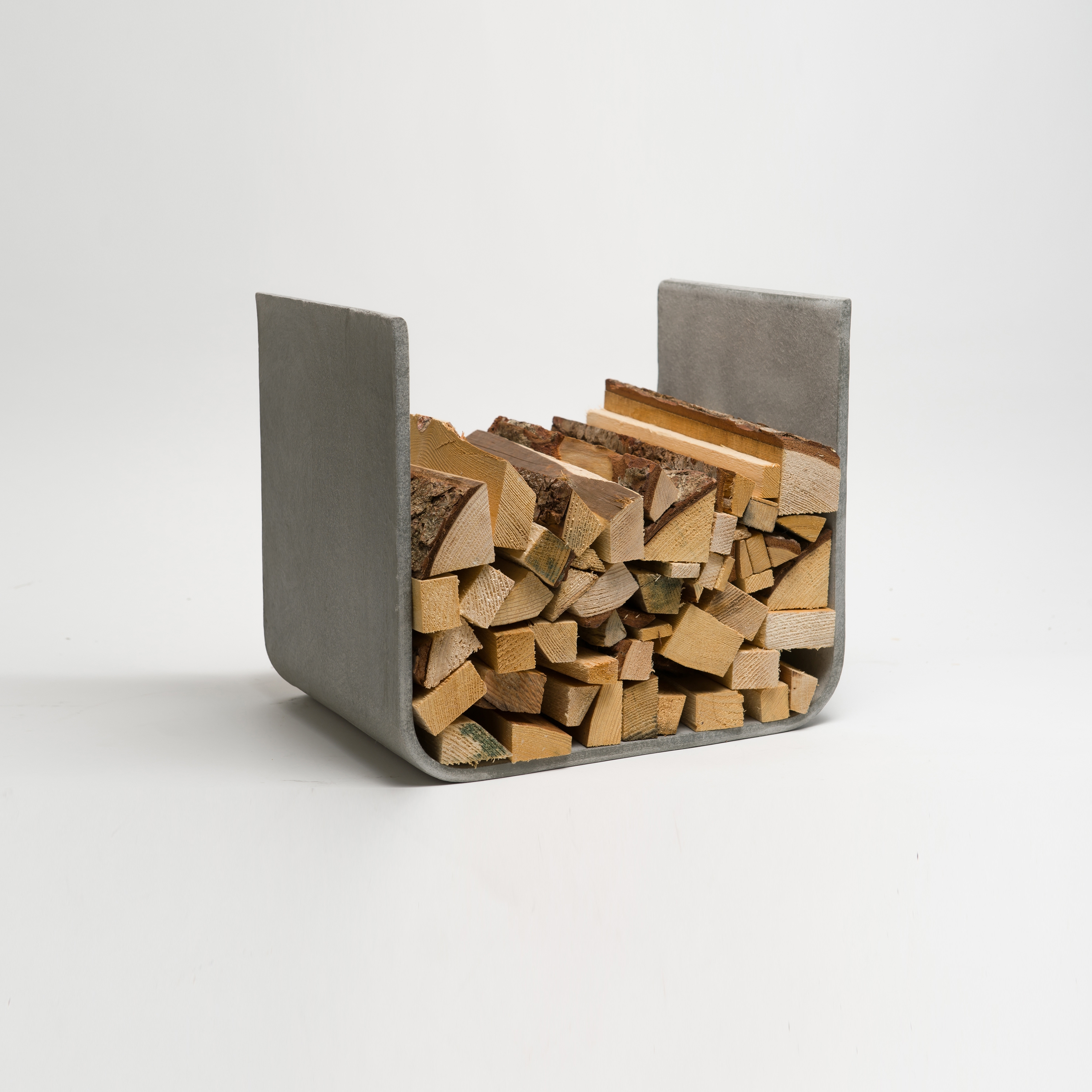 Display product U-Board wood log holder from manufacturer lebenszubehoer by stef’s