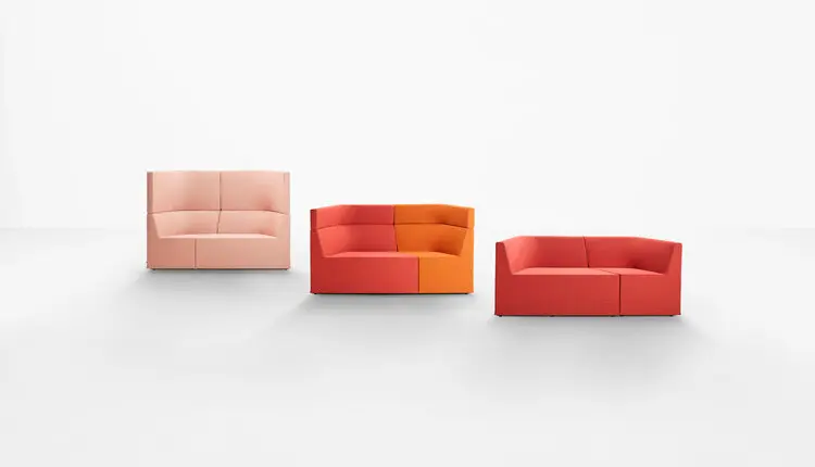 Derlot - Prisma, 6 Person mid-back workbooth