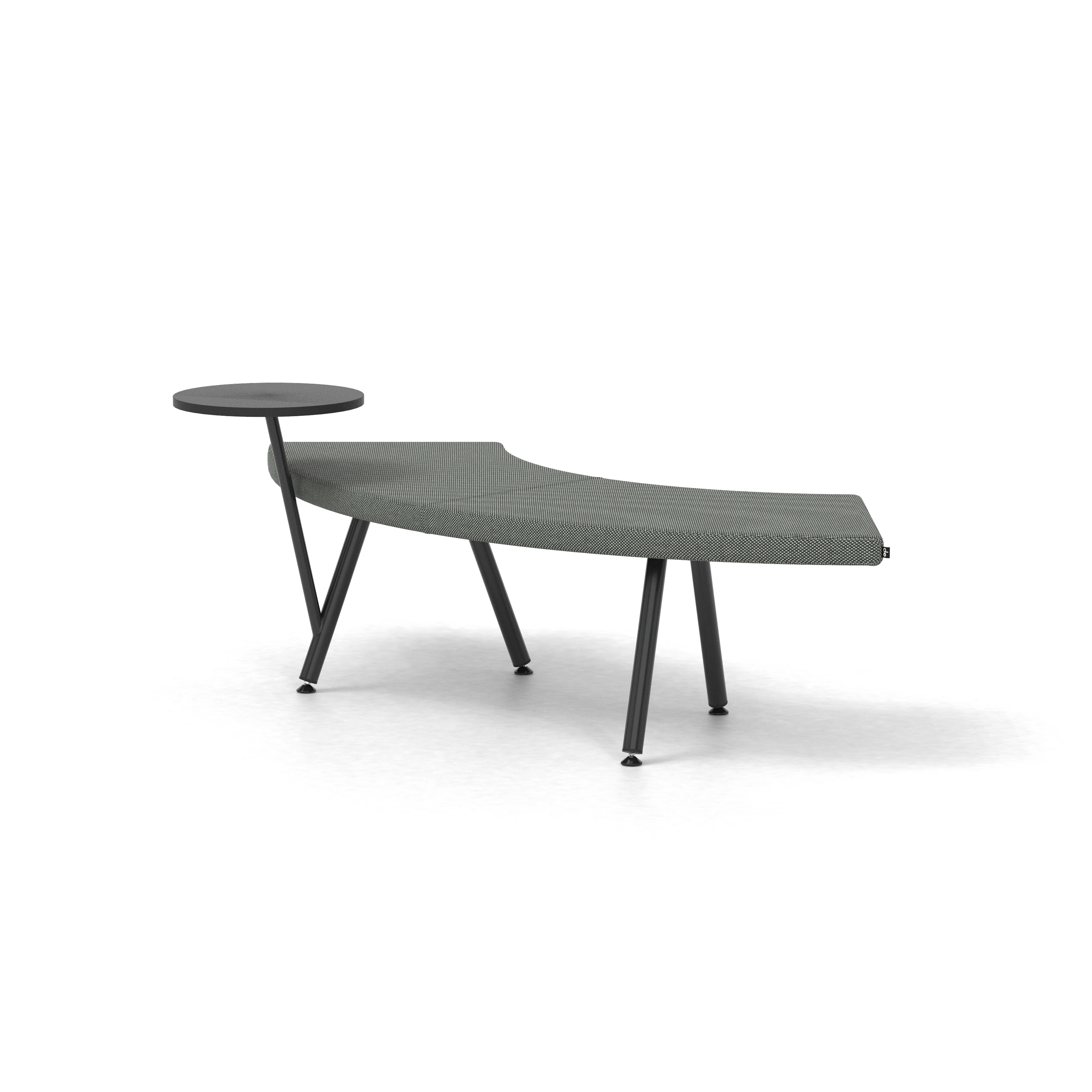 Produkt Autobahn, 90˚ Curved seat with floating table des Herstellers Derlot anzeigen