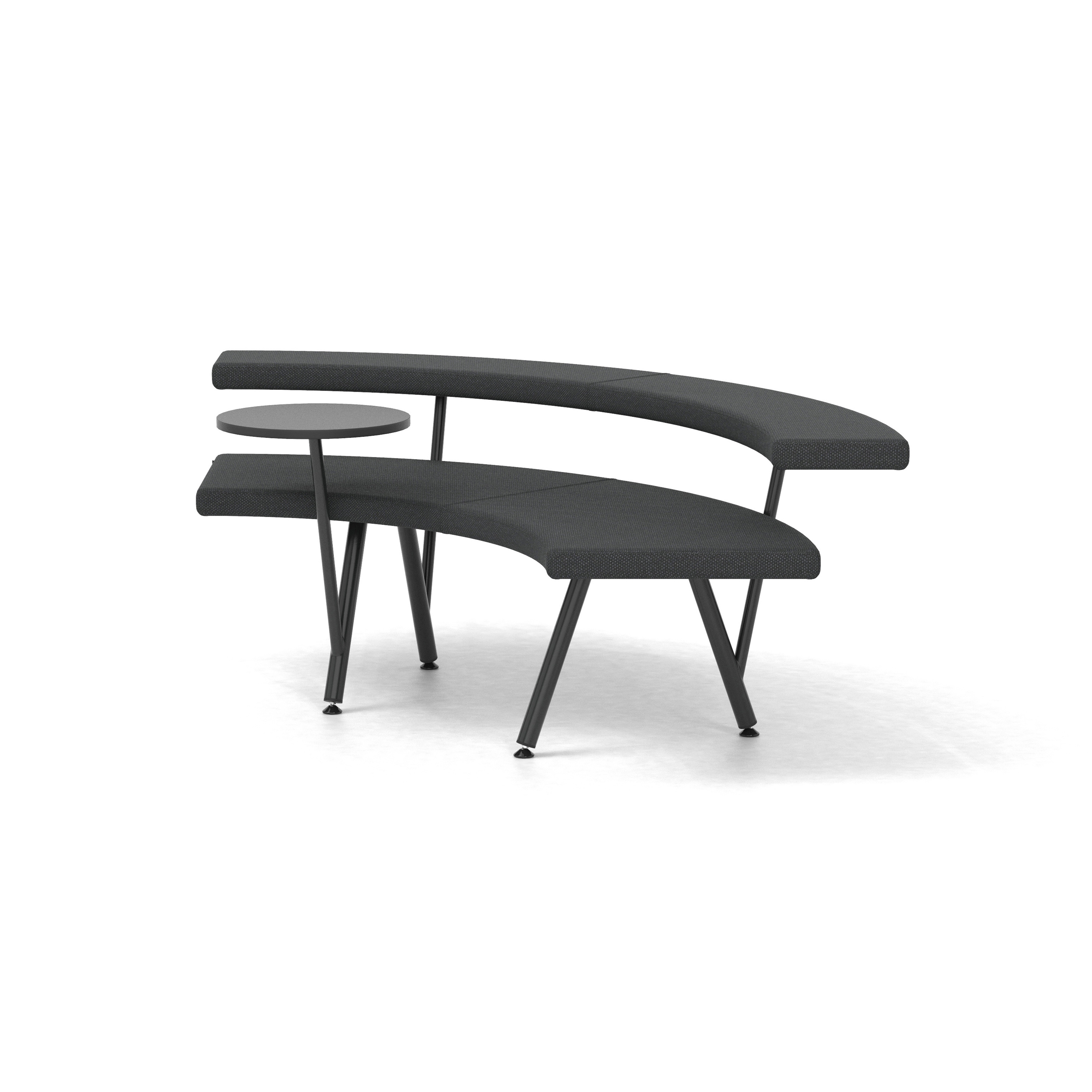 Mostra il prodotto Autobahn, 90˚ Curved seat with floating table del produttore Derlot