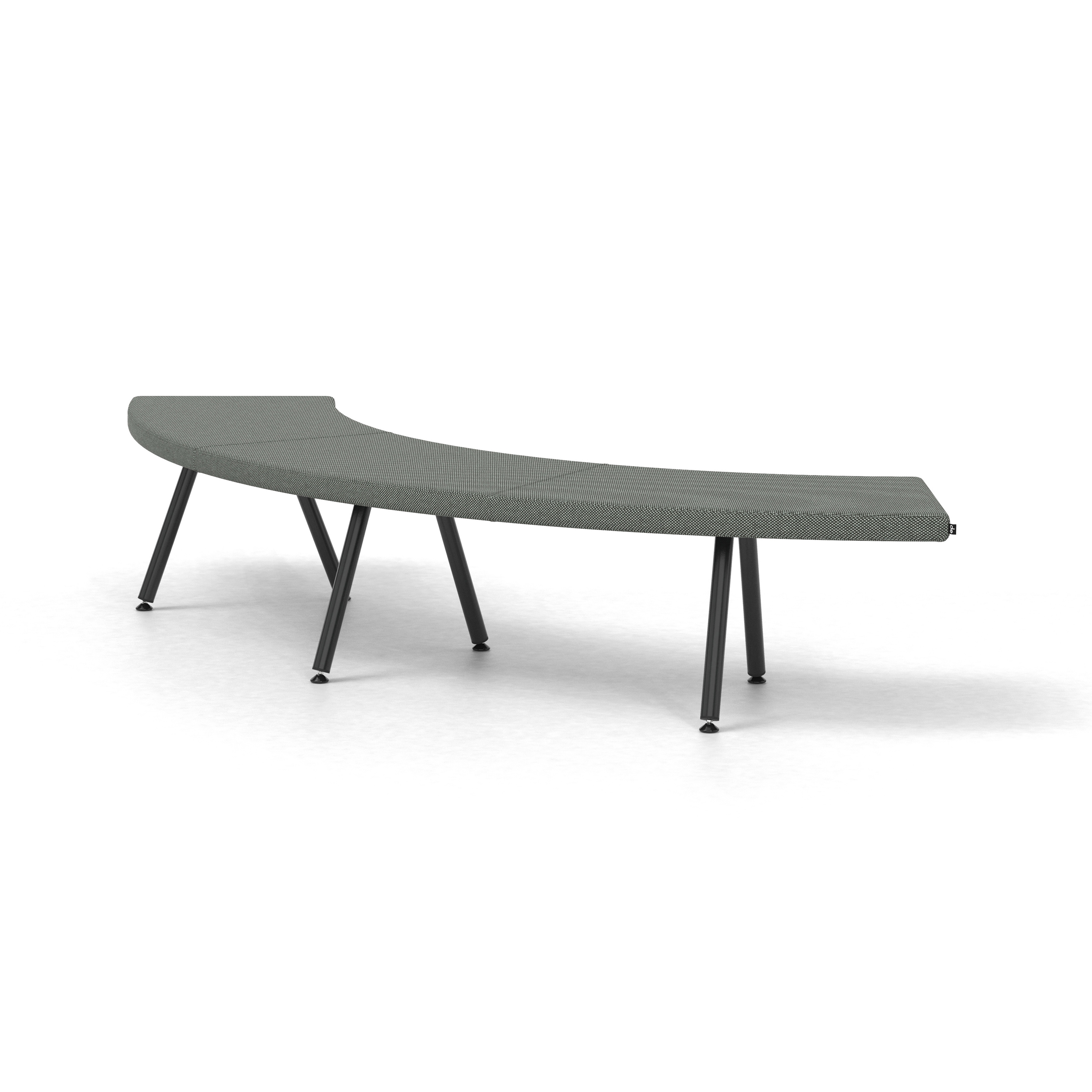 Display product Autobahn, 90˚ Curved bench from manufacturer Derlot