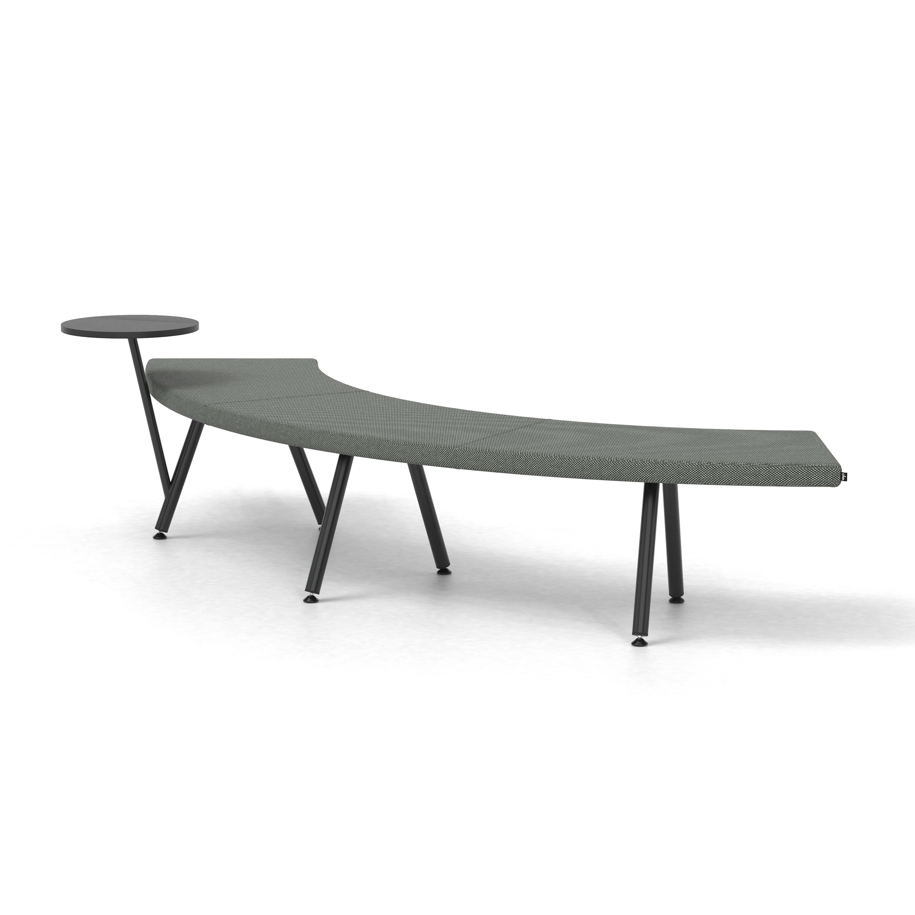 Mostrar el producto Autobahn, 90˚ Curved seat with floating table del fabricante Derlot