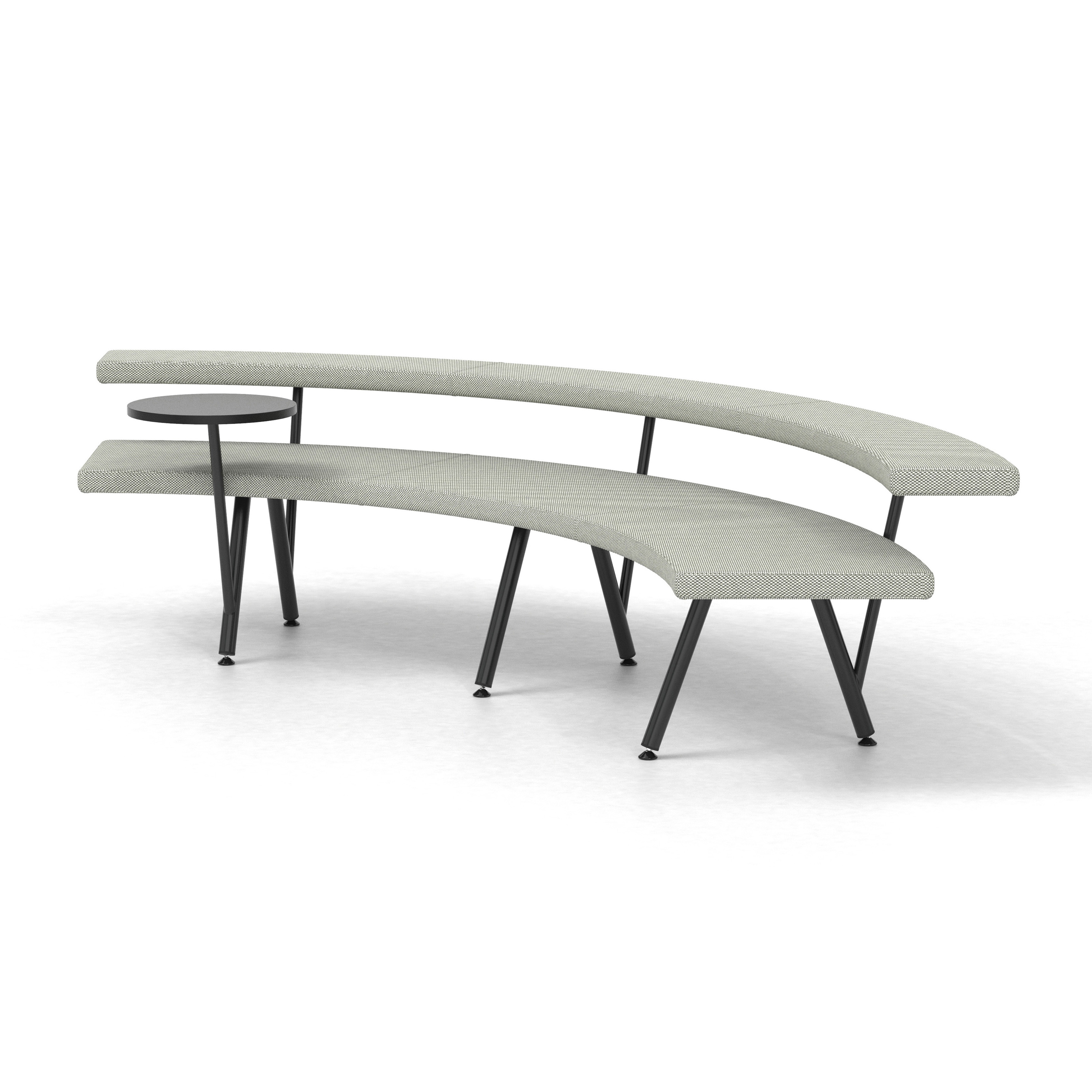 Mostrar el producto Autobahn, 90˚ Curved seat with floating table del fabricante Derlot