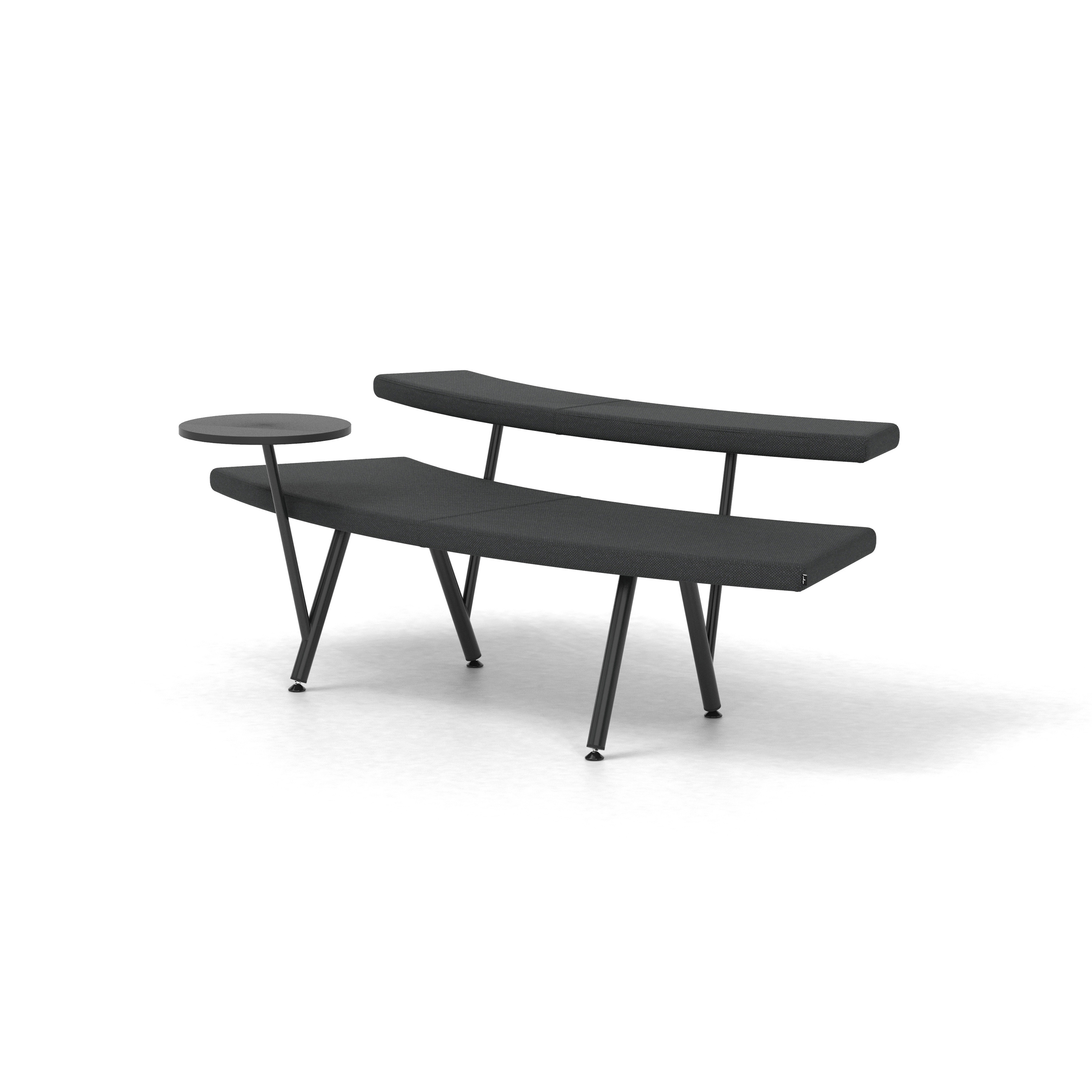 Mostrar el producto Autobahn, 45˚ Curved seat with floating table del fabricante Derlot