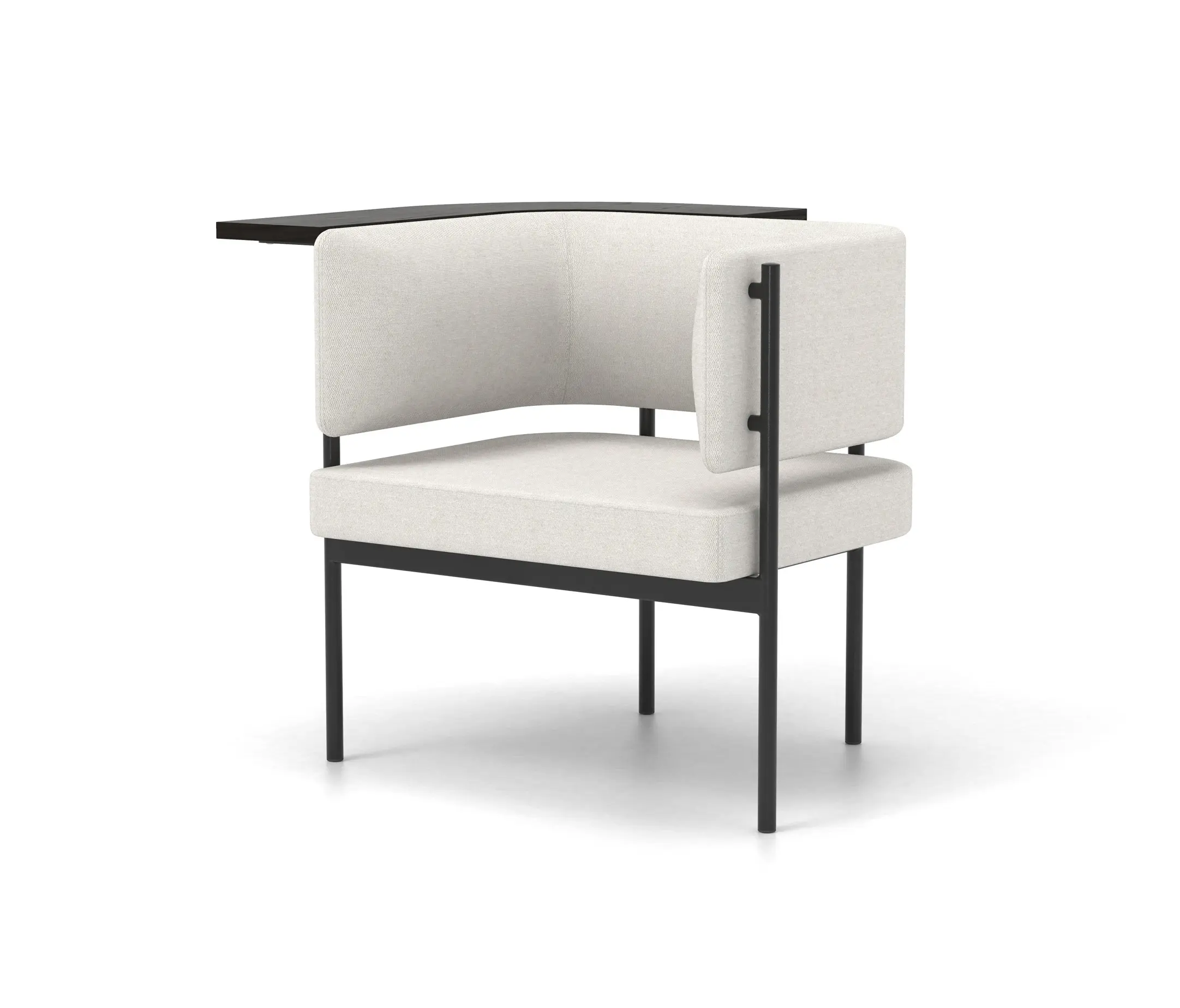 Derlot - Crescent, Armchair with floating table