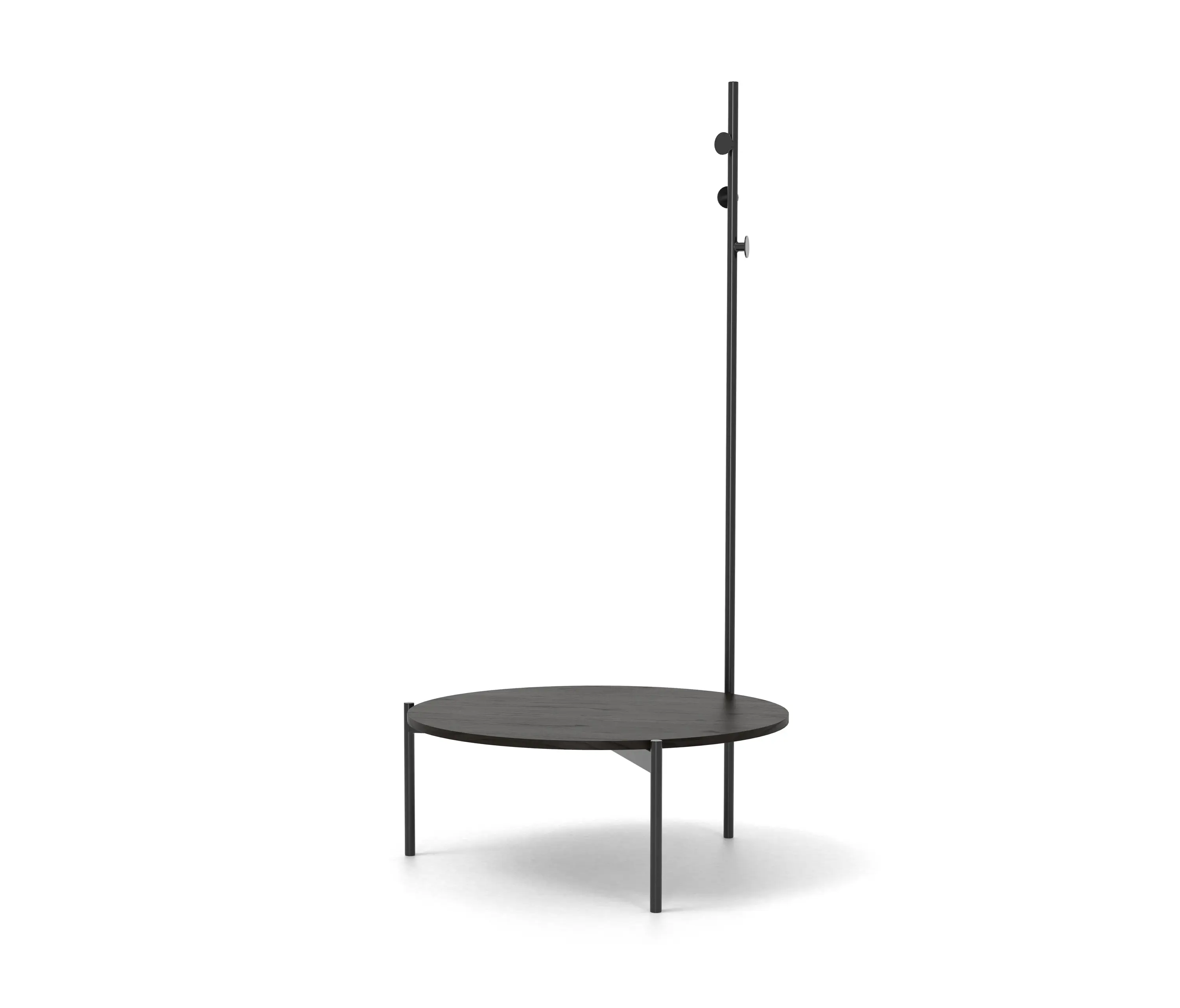 Derlot - Crescent, Coffee table with coat stand