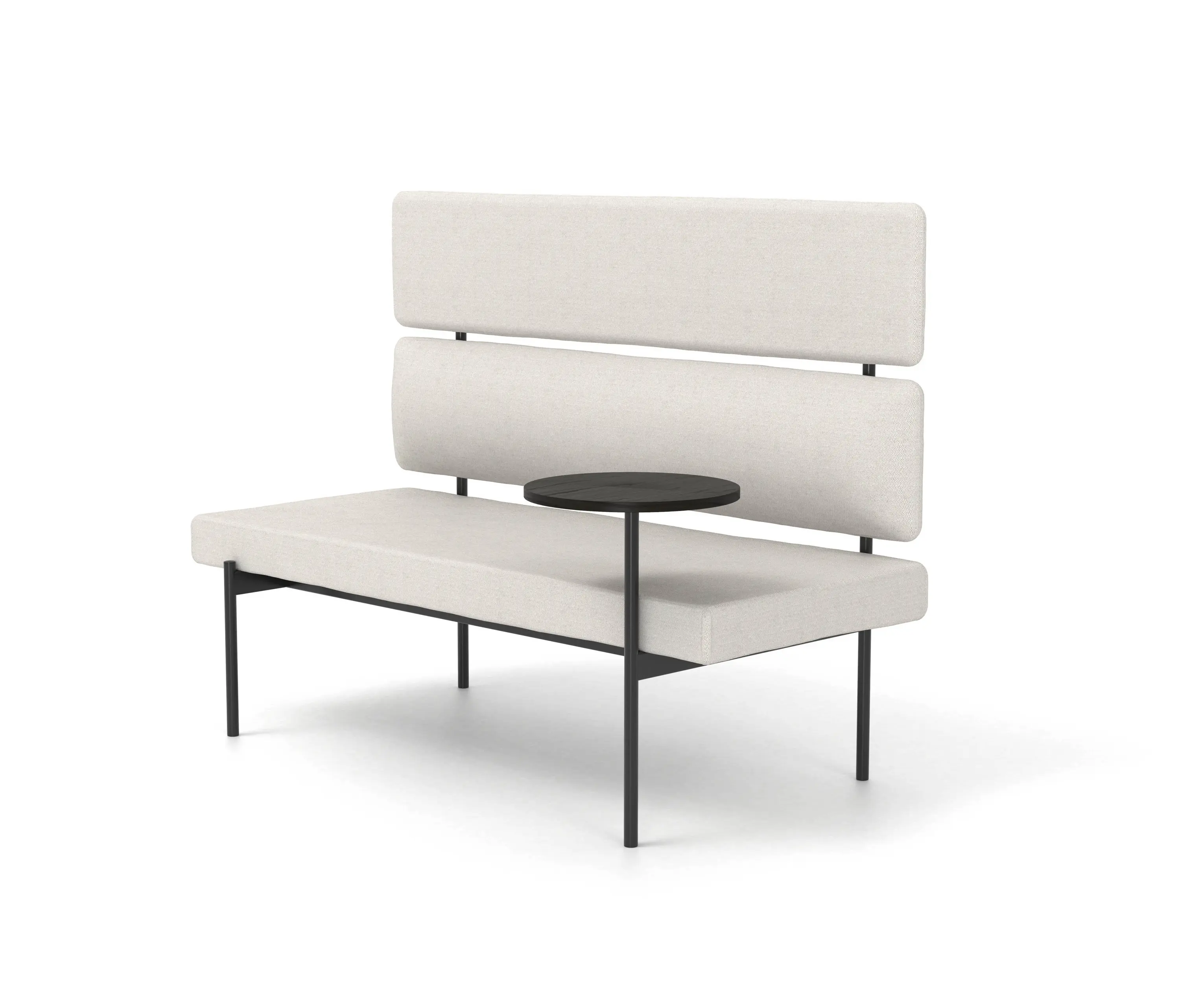 Derlot - Crescent, High-back seat with floating table