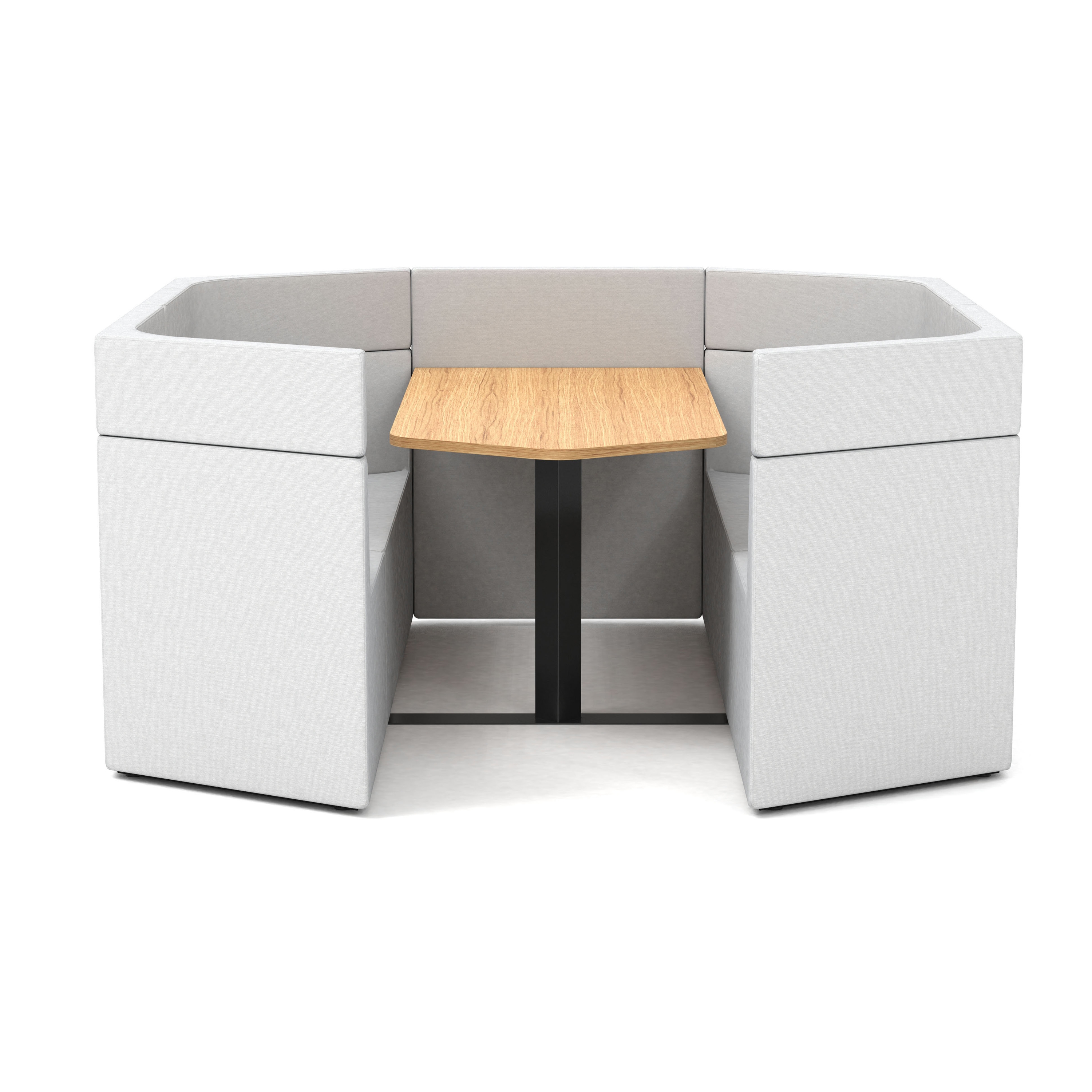 Display product Prisma, 6 Person mid-back workbooth from manufacturer Derlot