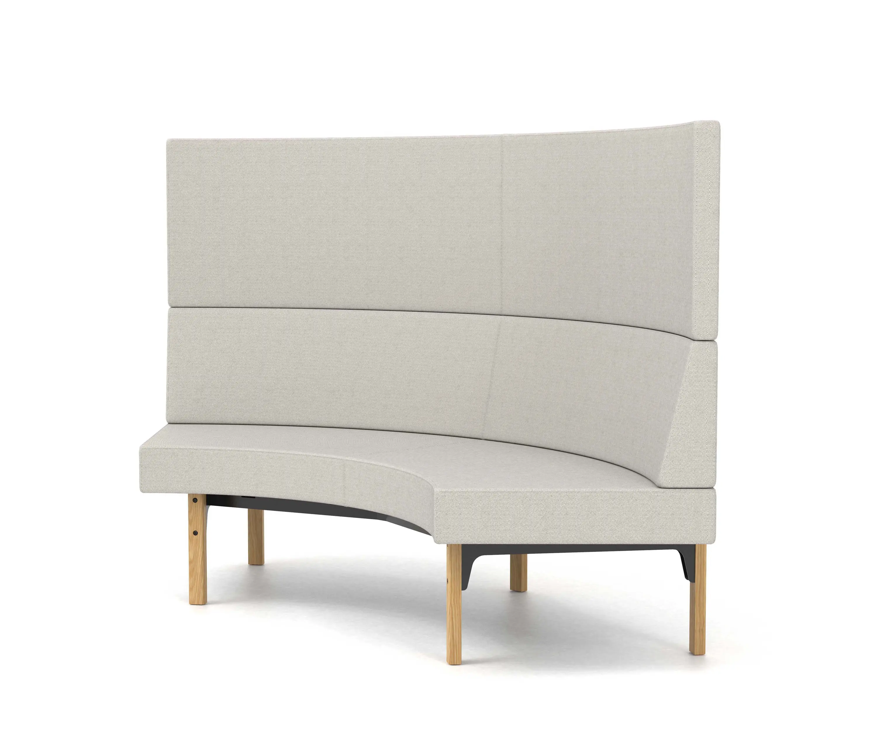Derlot - Homework curved sofa,
highback