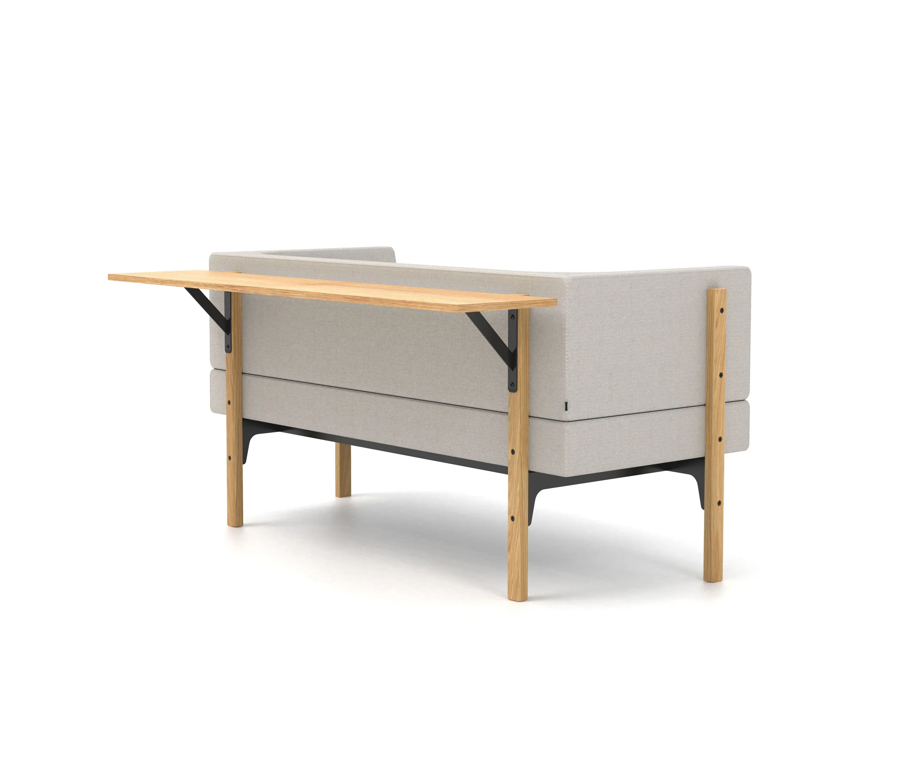 Derlot - Homework two seater sofa with back table