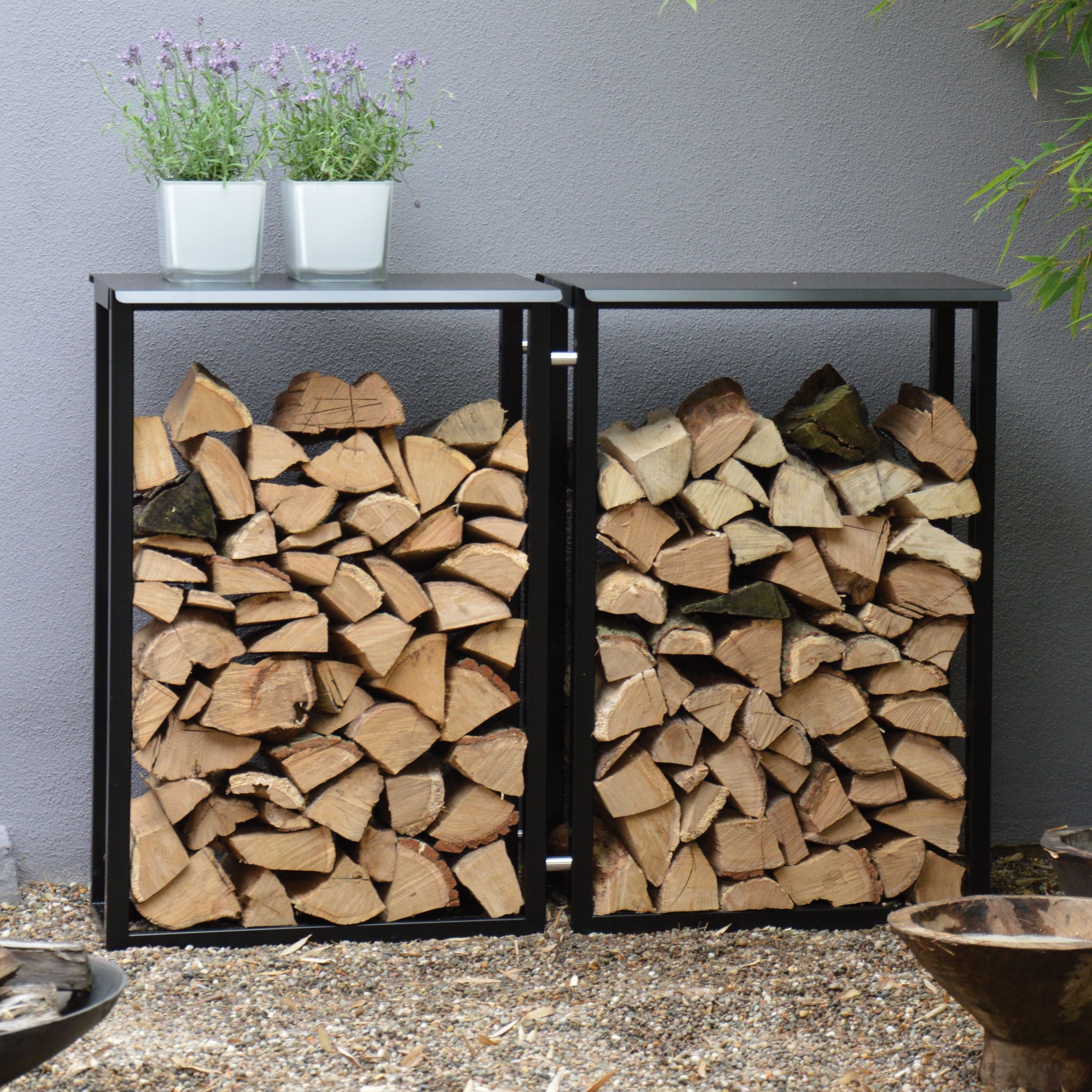 Display product Holzmichel firewood rack from manufacturer jankurtz