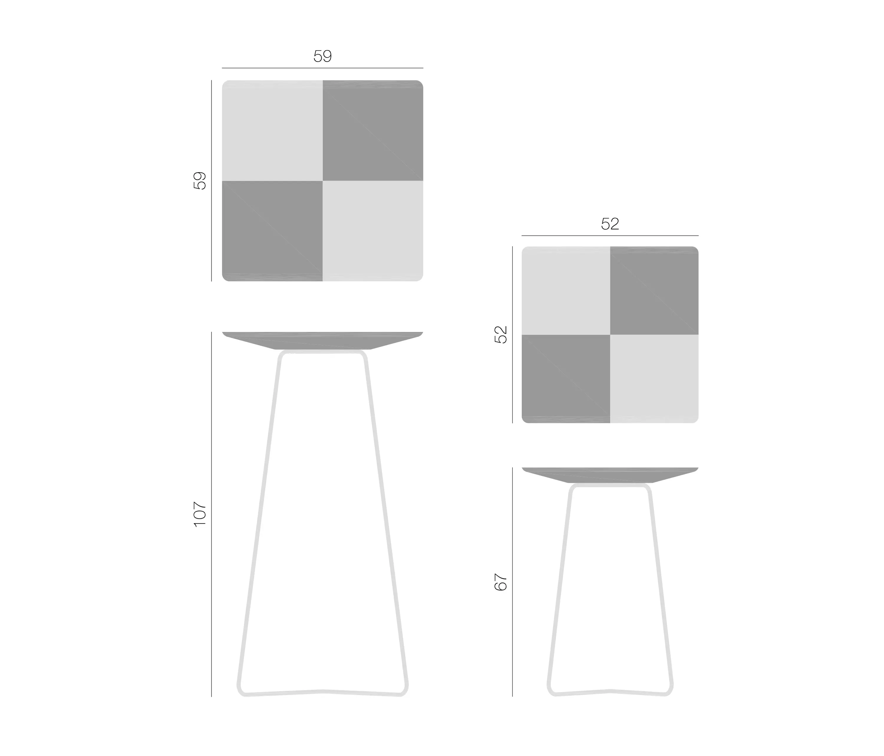 QoWood - Nube High Table