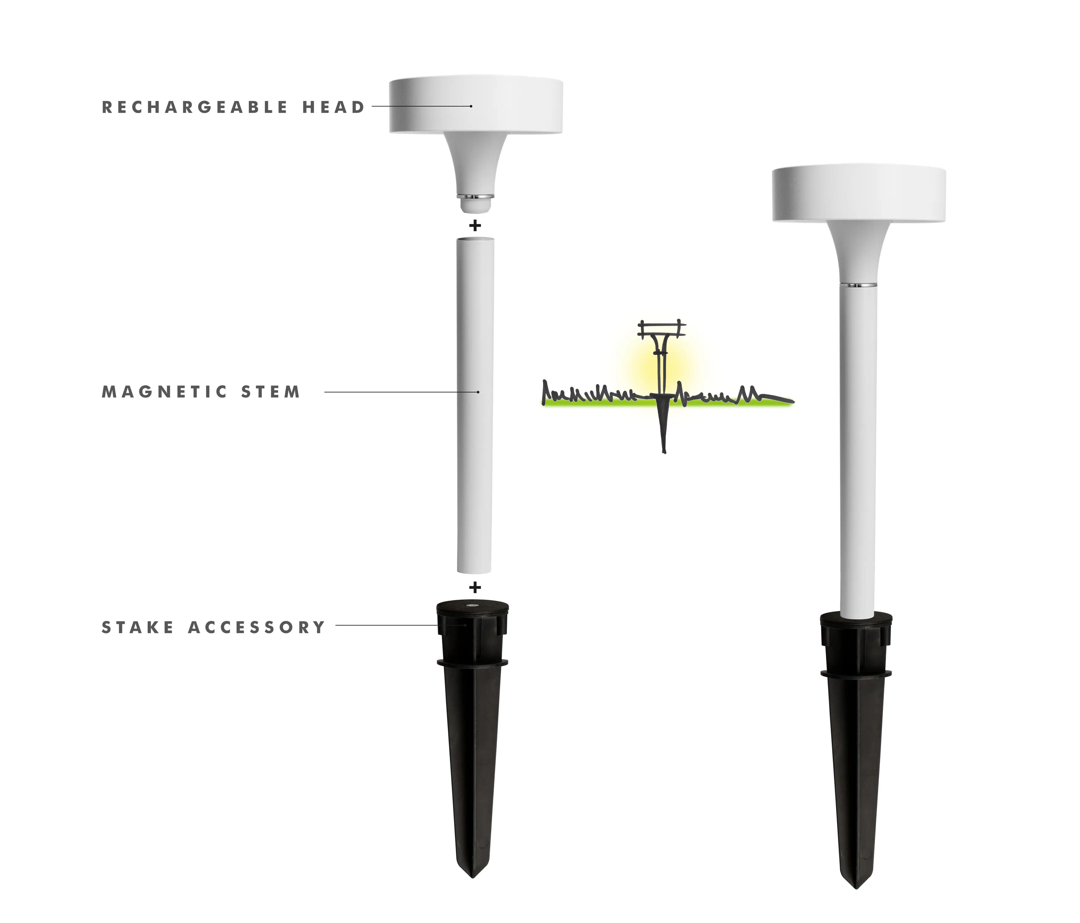 Simes - Trés Jolie rechargeable moveable bollard