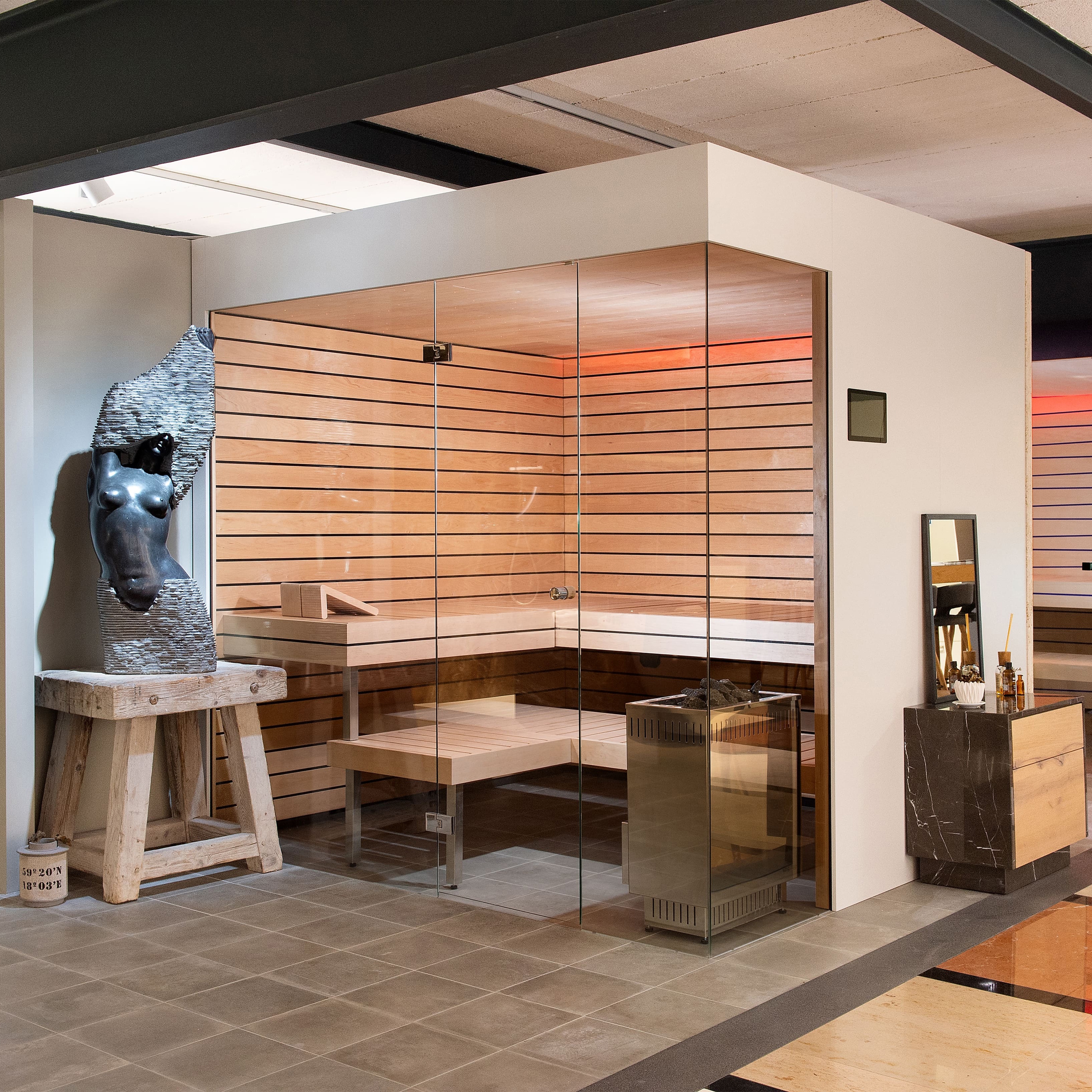 Display product Essenza from manufacturer Küng Wellness