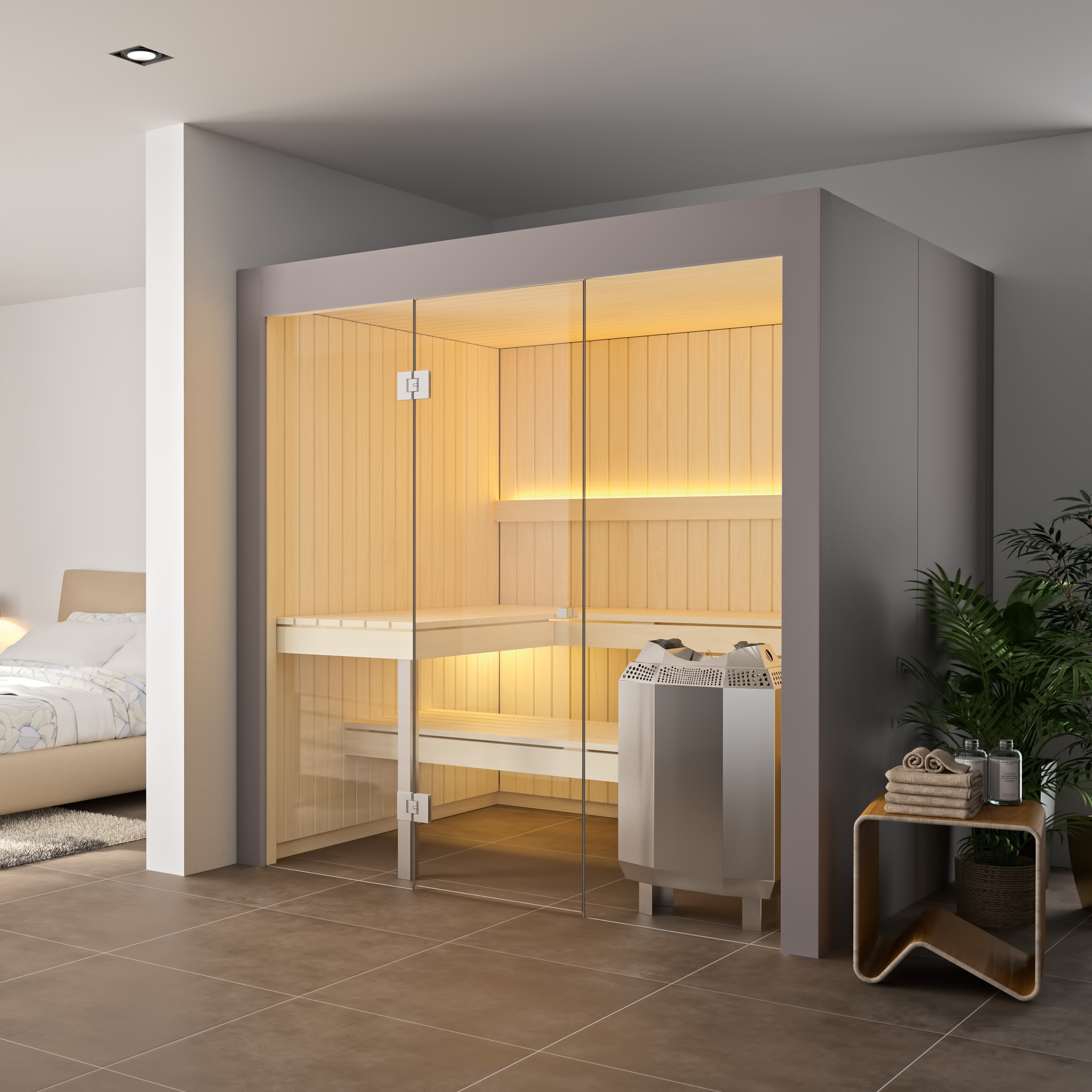 Display product Nido Indoor Urban Grey from manufacturer Küng Wellness